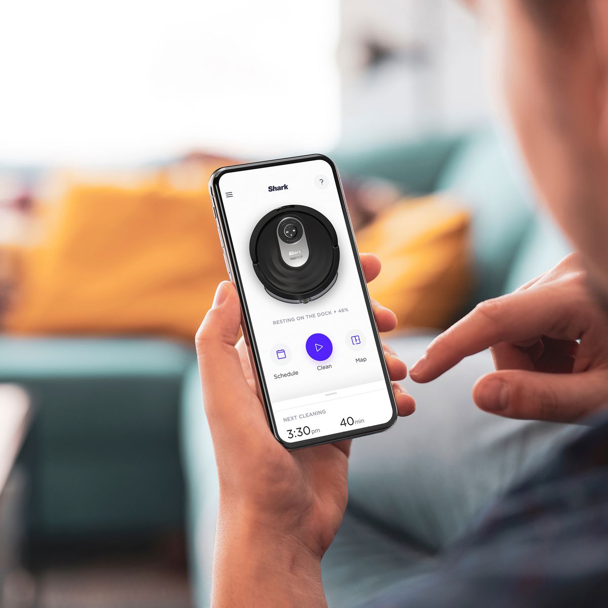 SHARK Aspirateur robot laveur RV2001WDEU - Noir