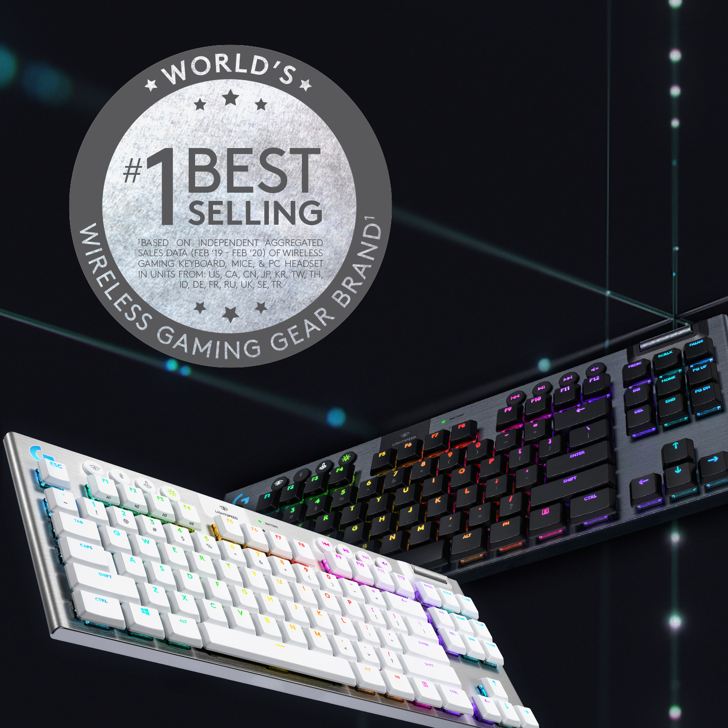 Voir la diapositive 3 : LOGITECH Clavier G915 TKL G SF CLICKY - Noir