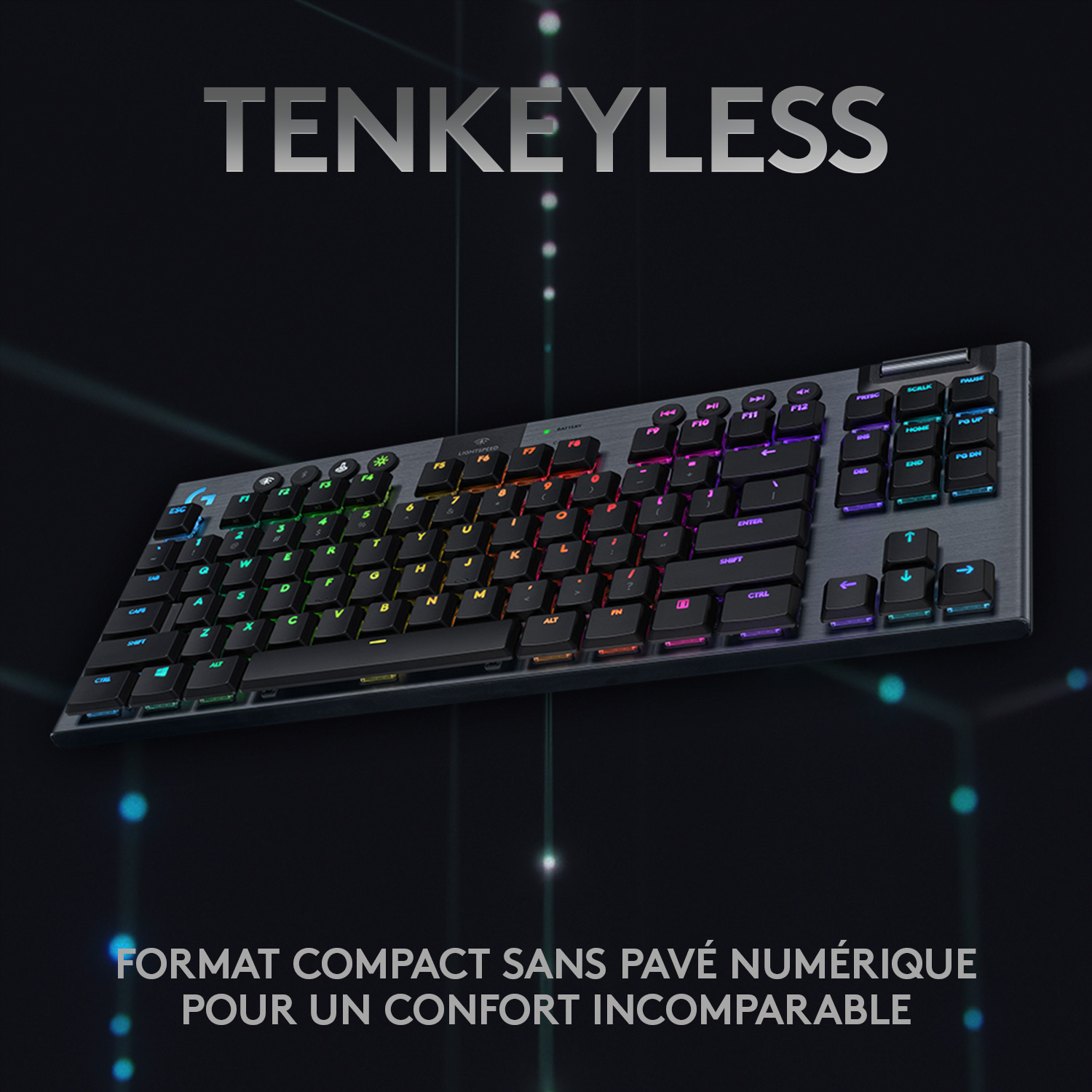 Voir la diapositive 5 : LOGITECH Clavier G915 TKL G SF CLICKY - Noir