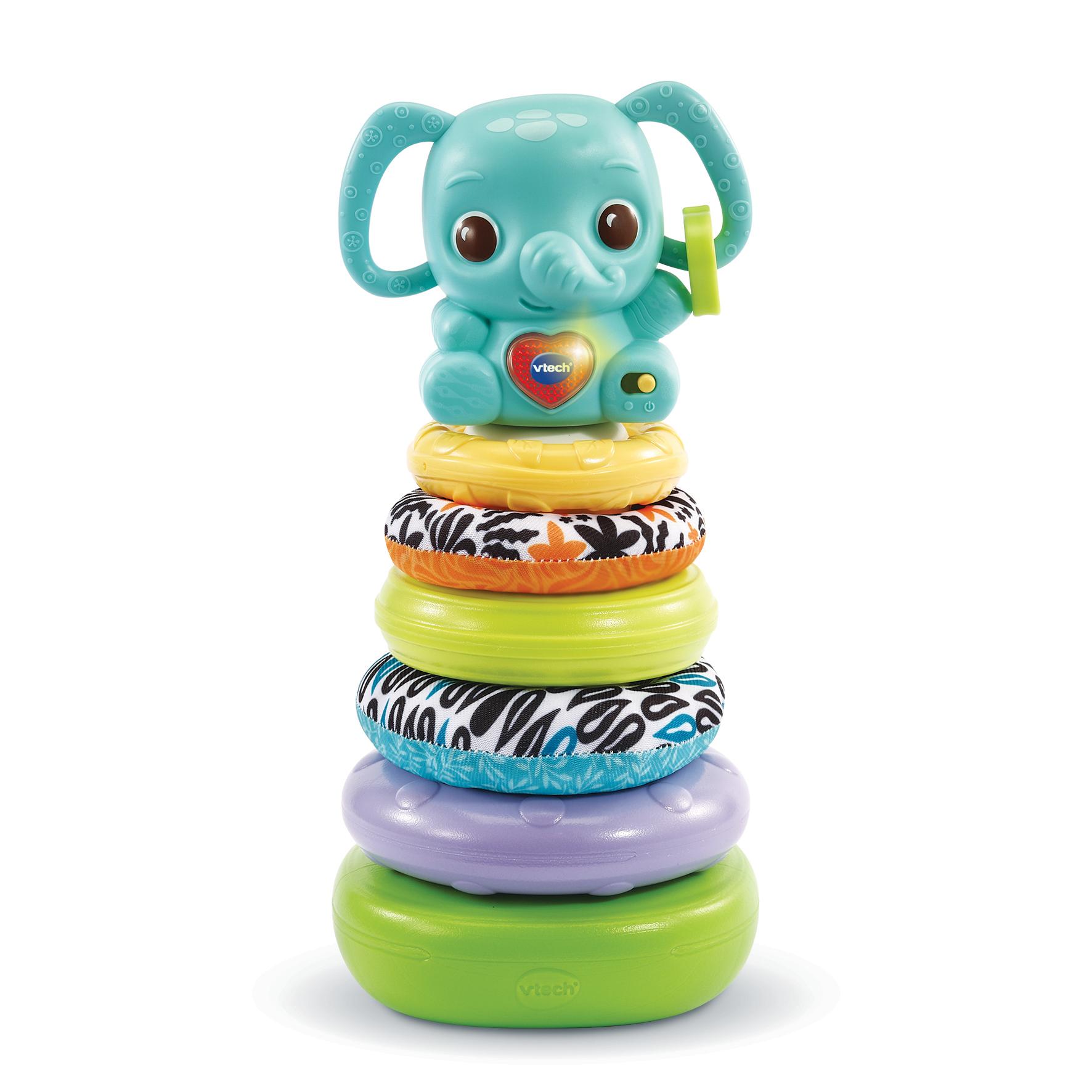 Voir la diapositive 1 : VTECH Nino Eléphanteau empilo 3 en 1 Plastique Bio source