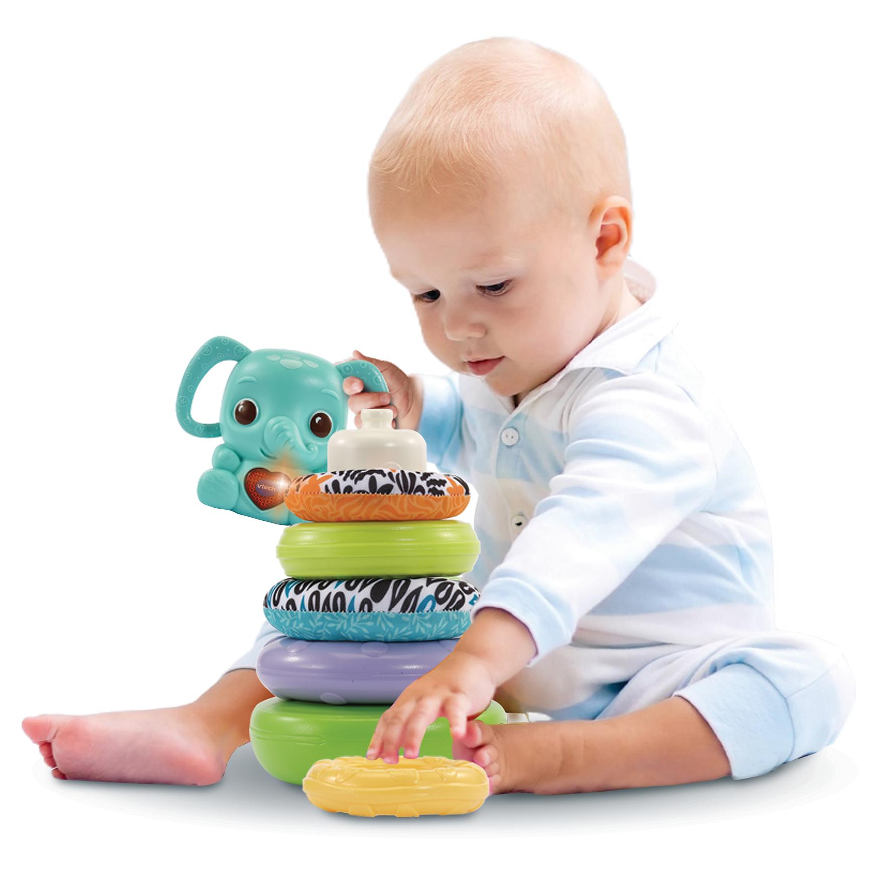 Voir la diapositive 4 : VTECH Nino Eléphanteau empilo 3 en 1 Plastique Bio source