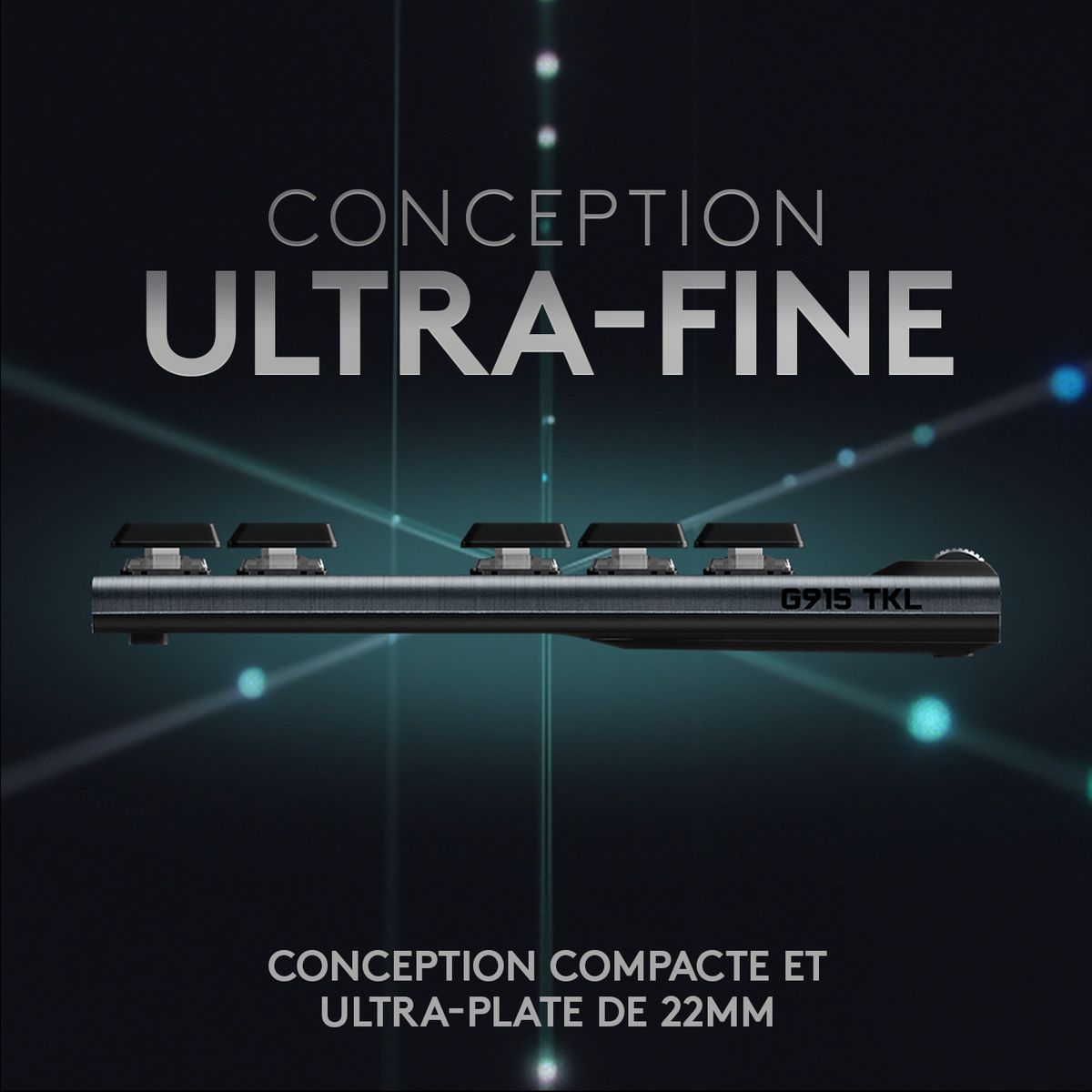 LOGITECH Clavier G915 TKL SF - Noir