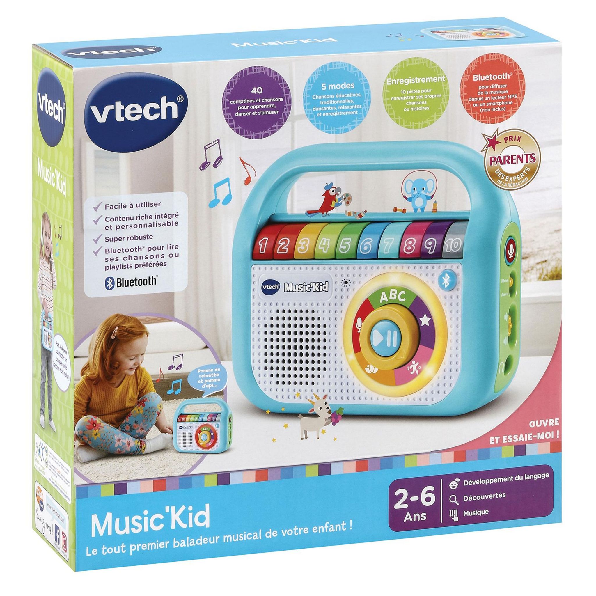 Voir la diapositive 5 : VTECH Baladeur Musical Music Kid