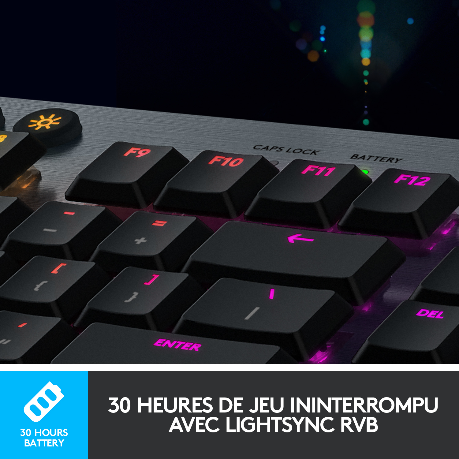 Voir la diapositive 5 : LOGITECH Clavier tactile G915 - Noir