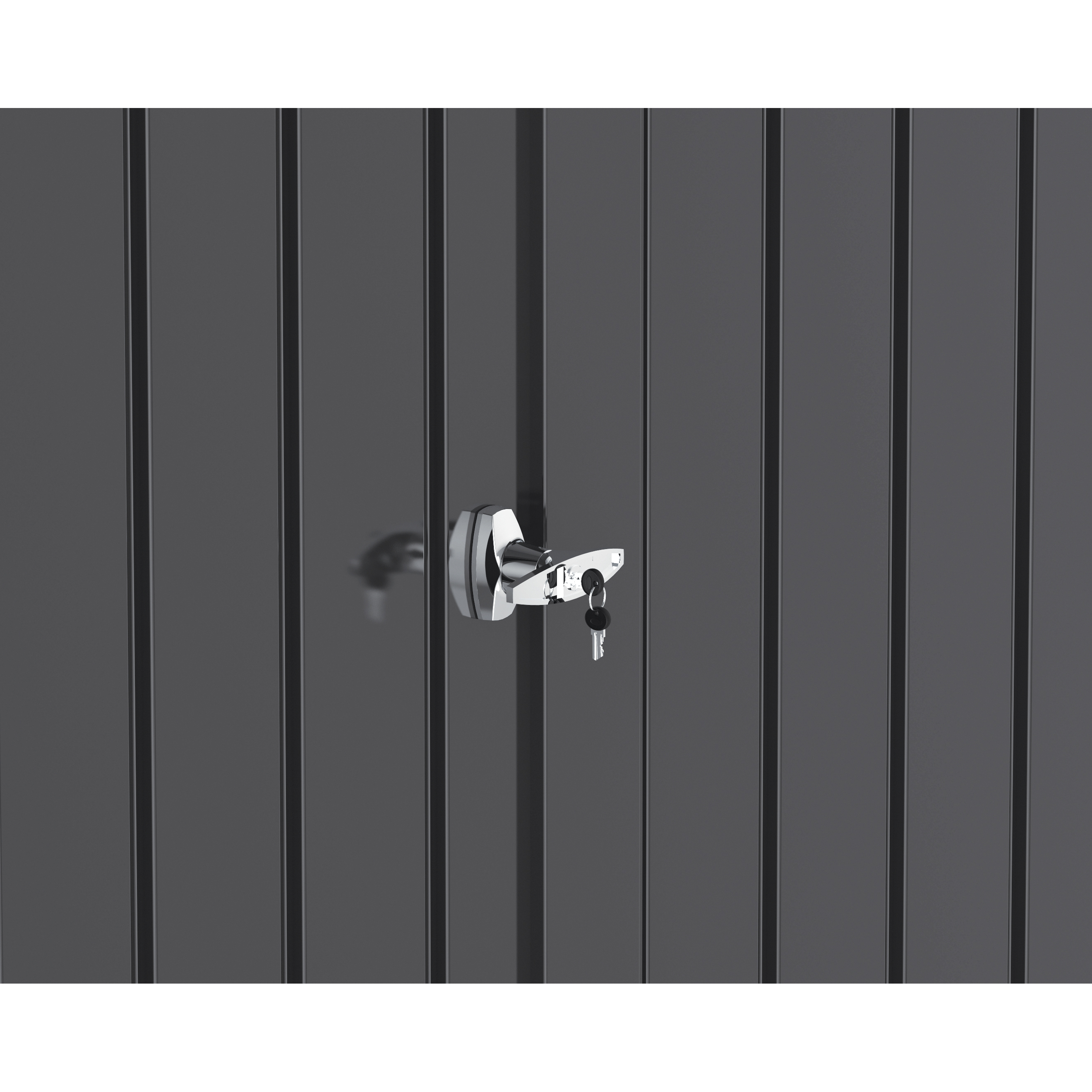 Voir la diapositive 5 : DURAMAX Abri de jardin métal Anthracite - Monopente - 5,22m² - MODERN