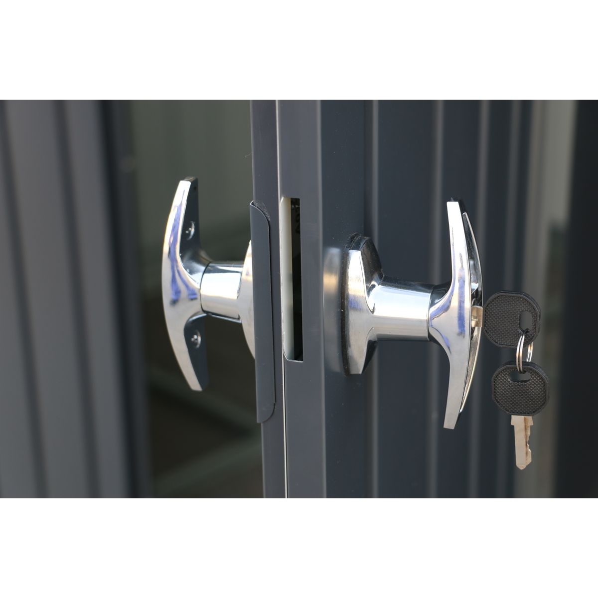 DURAMAX Abri de jardin métal Anthracite - Monopente - 5,22m² - MODERN