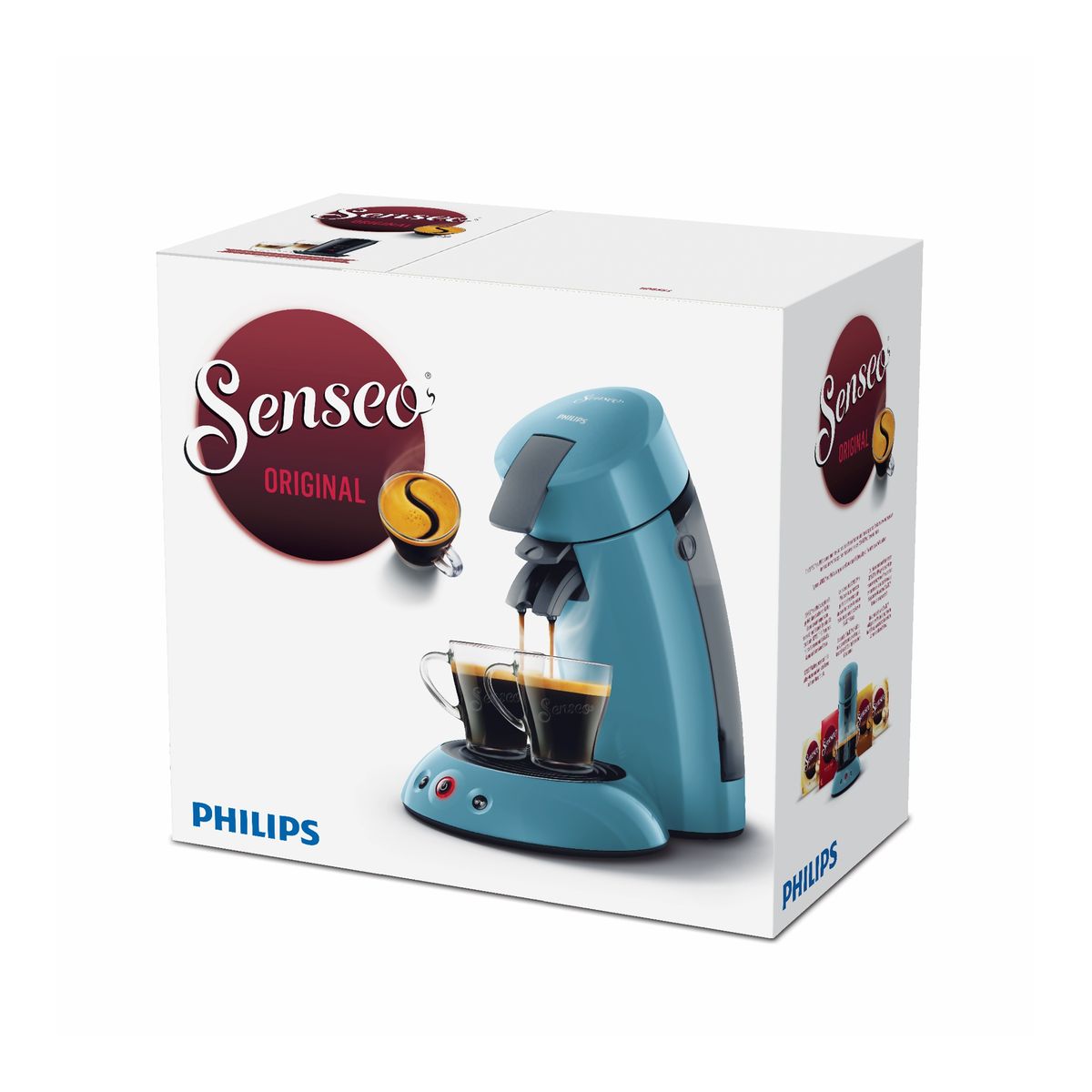 Voir la diapositive 4 : SENSEO Cafetière à dosette Senseo HD6553/21 - Bleu