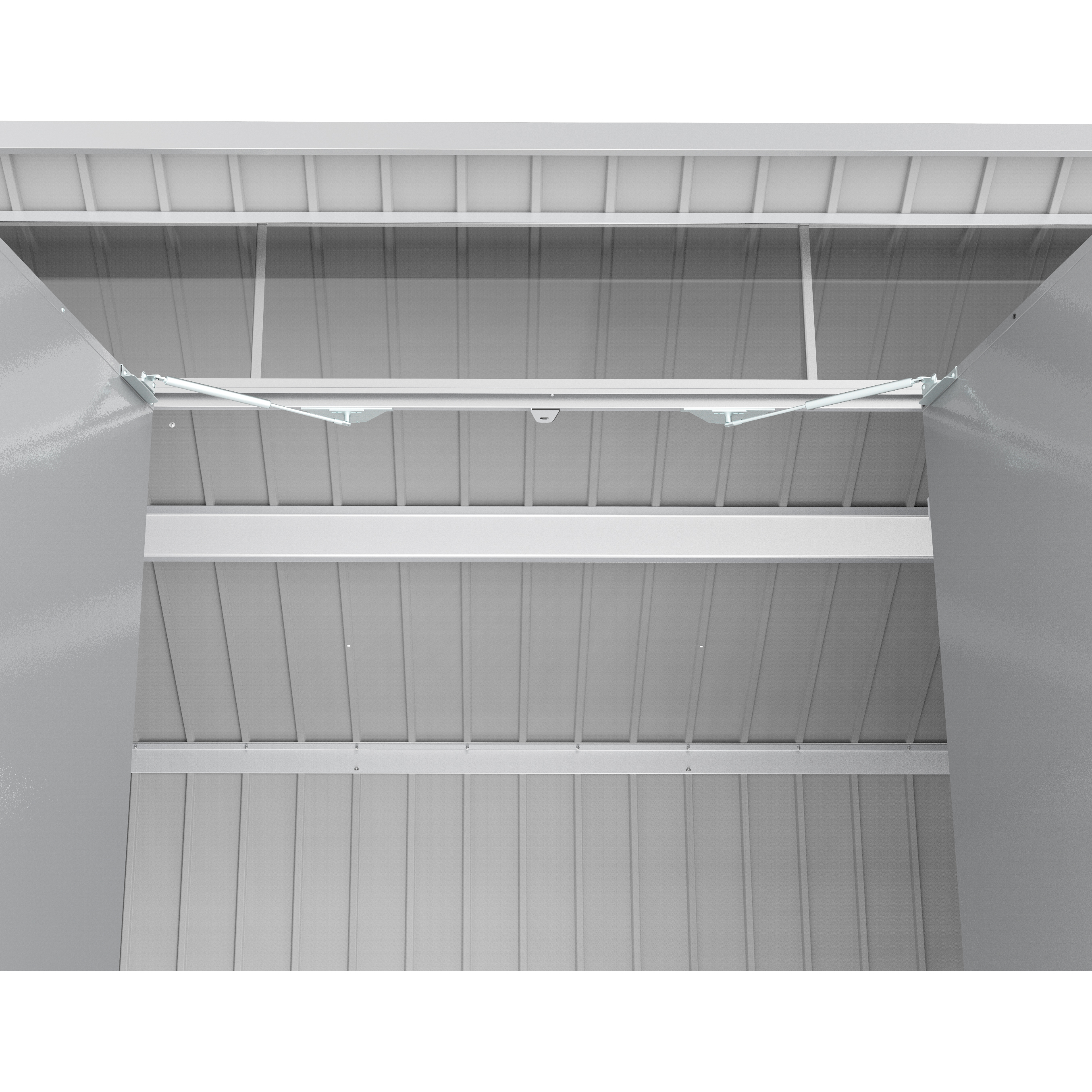 Voir la diapositive 3 : DURAMAX Abri de jardin métal - blanc - 5,22m² - DURAMAX MODERN
