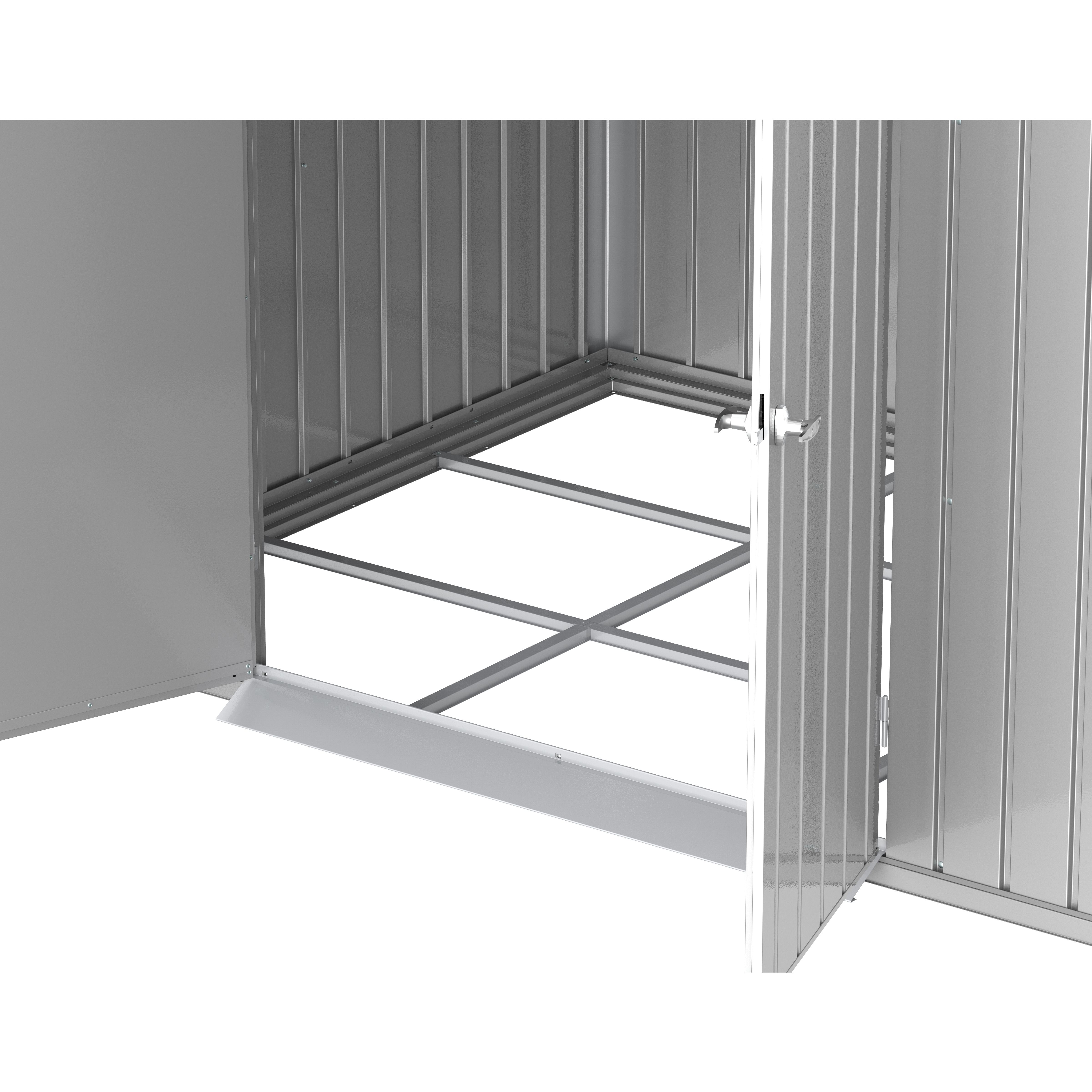 Voir la diapositive 5 : DURAMAX Abri de jardin métal - blanc - 5,22m² - DURAMAX MODERN