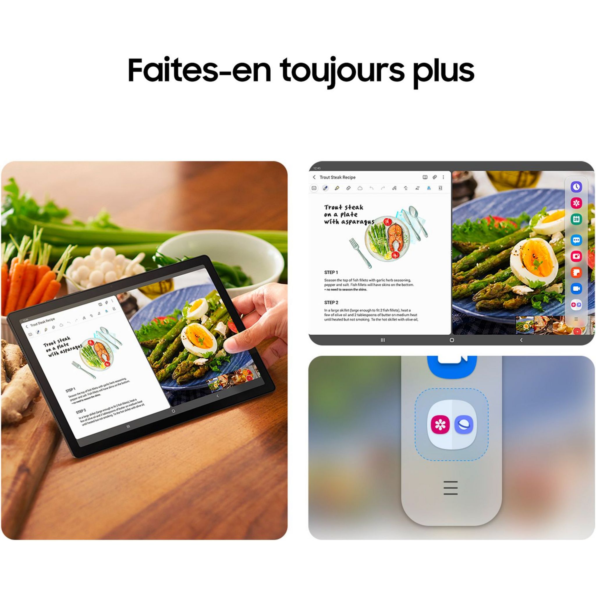 Voir la diapositive 2 : SAMSUNG Tablette tactile TAB A8 10.5 128GO - Gris