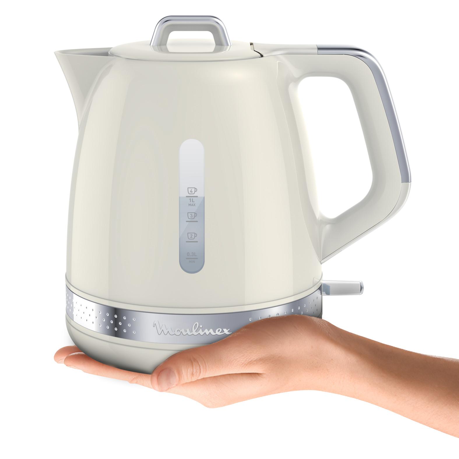 Voir la diapositive 4 : MOULINEX Bouilloire électrique BY323A10 - Blanc