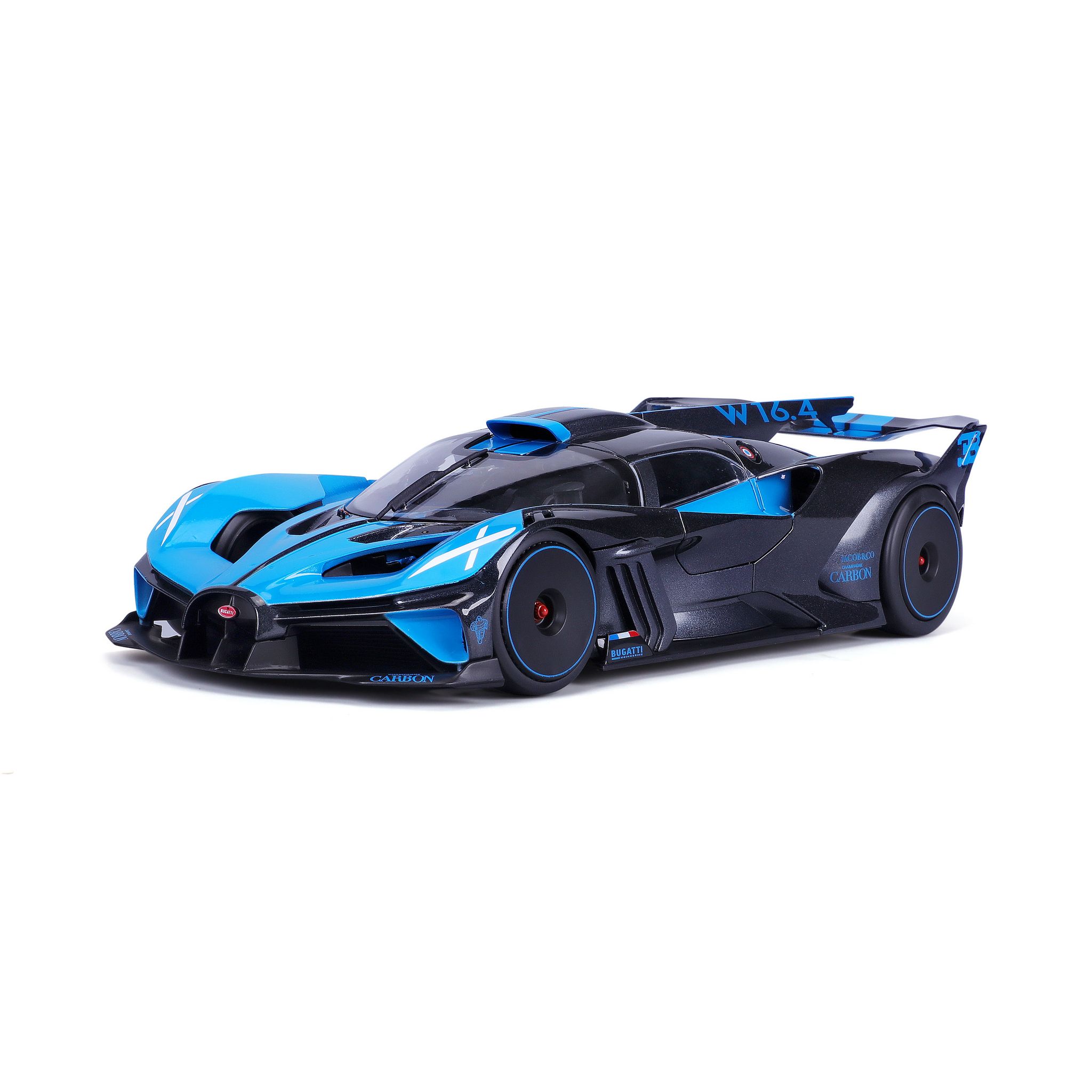 Voir la diapositive 2 : BBURAGO Voiture Bugatti Bolide W16 8.0 four-turbo 2020 échelle 1/18ème