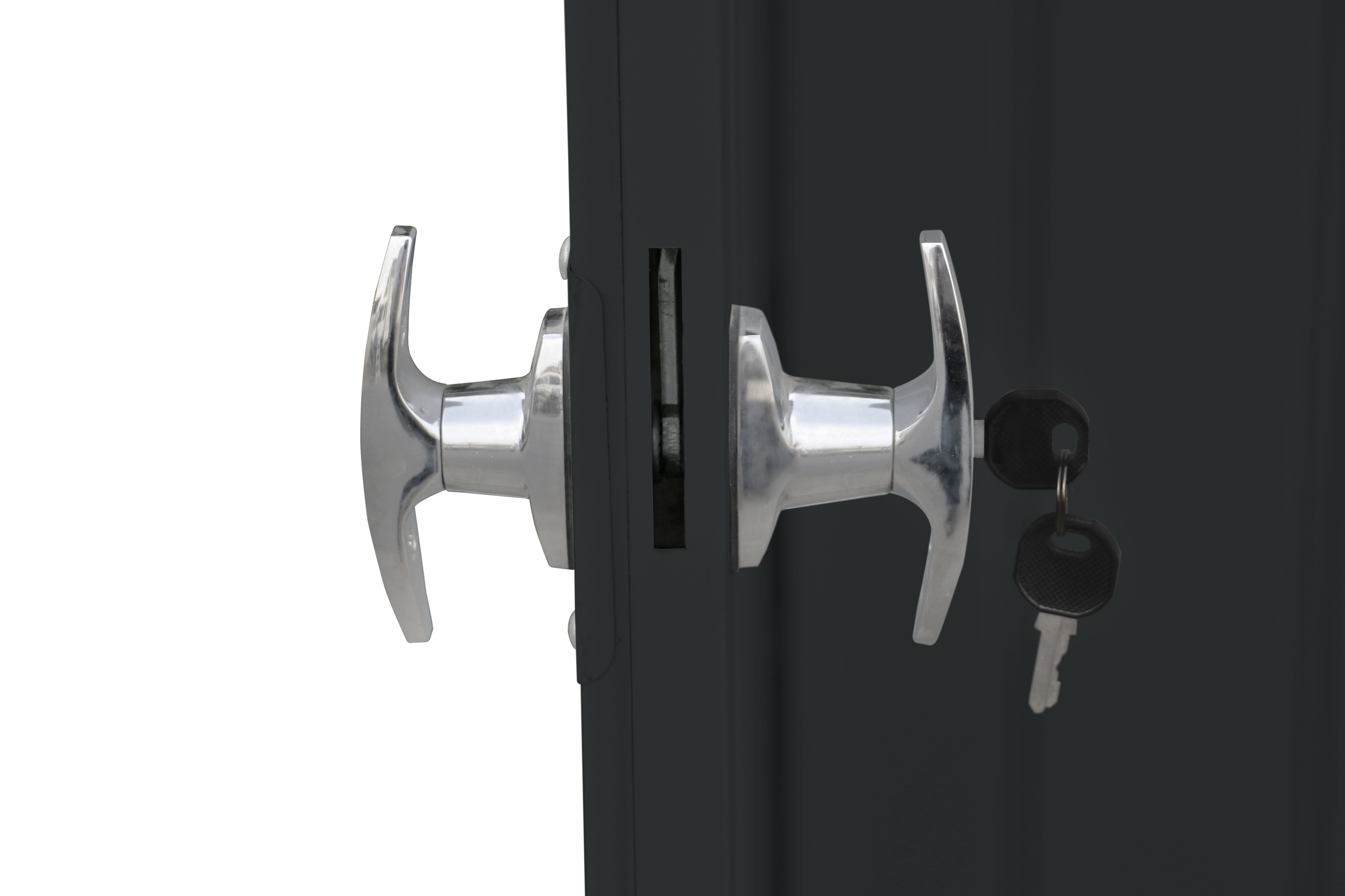 Voir la diapositive 2 : DURAMAX Abri de jardin métal Anthracite - Monopente - 3,32m² - PALLADIUM