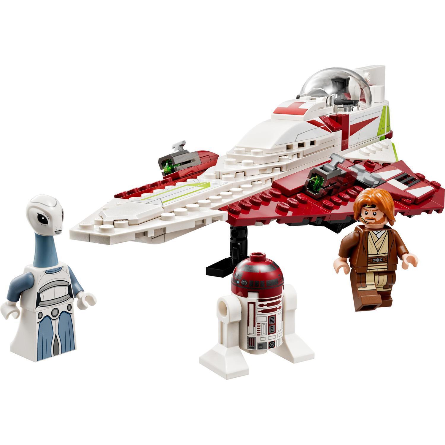 Voir la diapositive 2 : LEGO Star Wars 75333 Le Chasseur Jedi d’Obi-Wan Kenobi, Jouet, Figurines Taun We et Droïde