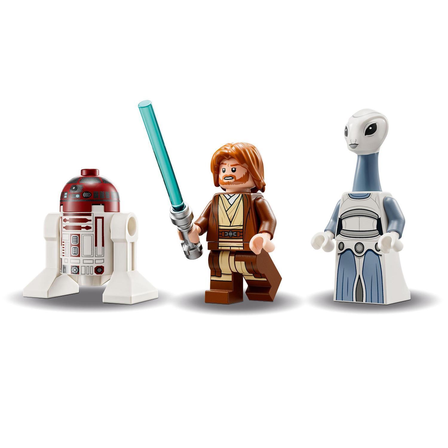 Voir la diapositive 5 : LEGO Star Wars 75333 Le Chasseur Jedi d’Obi-Wan Kenobi, Jouet, Figurines Taun We et Droïde