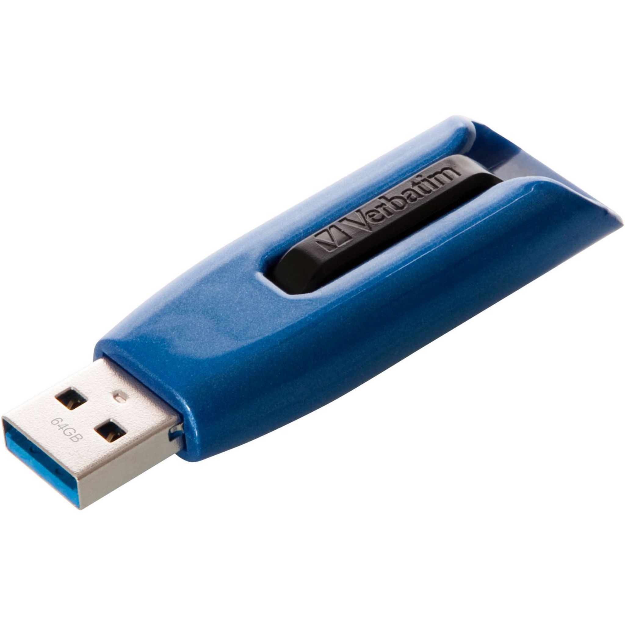 Voir la diapositive 1 : VERBATIM Clé USB V3MAX 64GO USB3.2GEN1 - Bleu