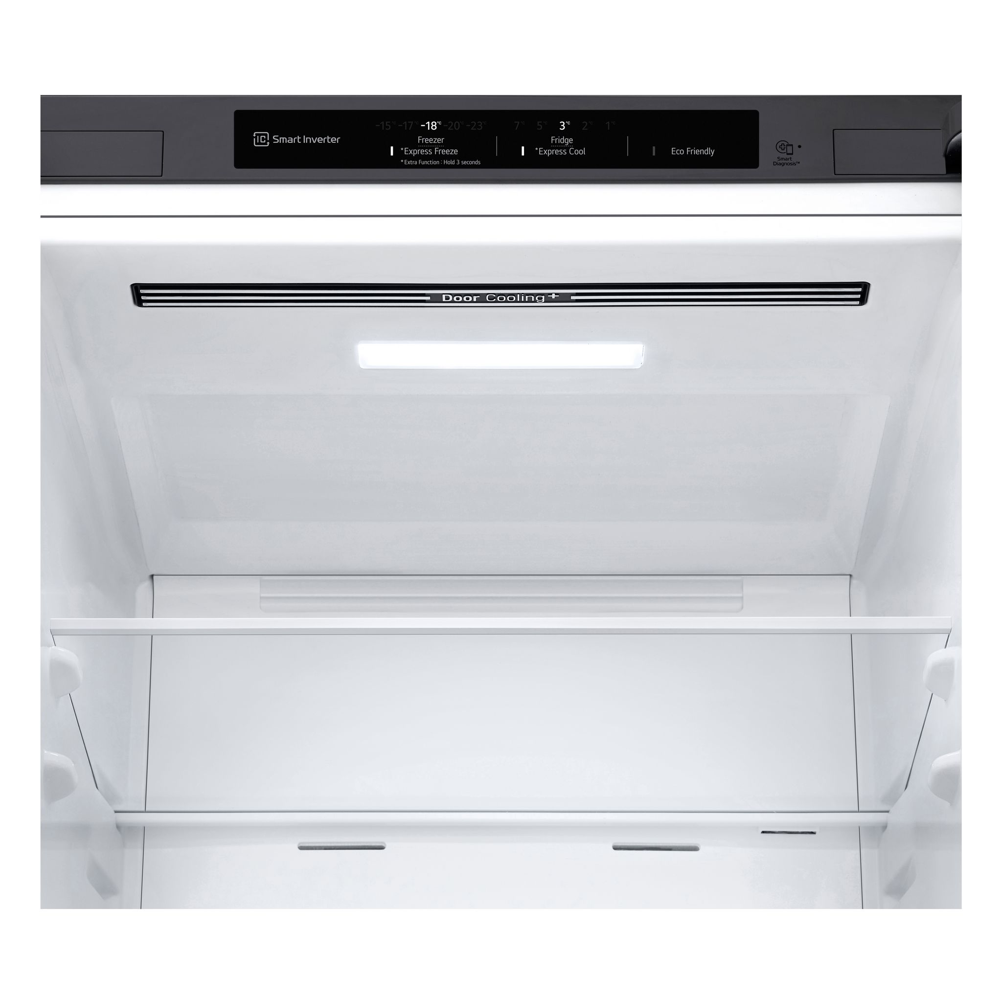 Voir la diapositive 2 : LG Réfrigérateur combiné GBP31DSLEC, 341 L, Froid ventilé No frost