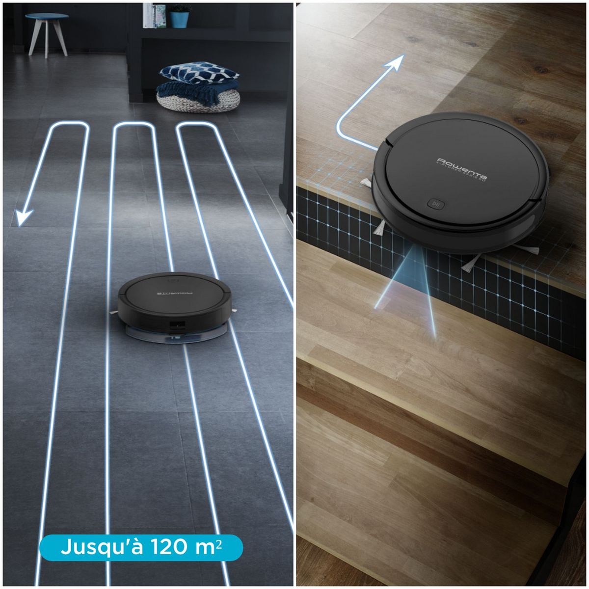 ROWENTA Aspirateur robot&nbsp;&nbsp;X-Plorer Serie 50 RR7375WH - Noir