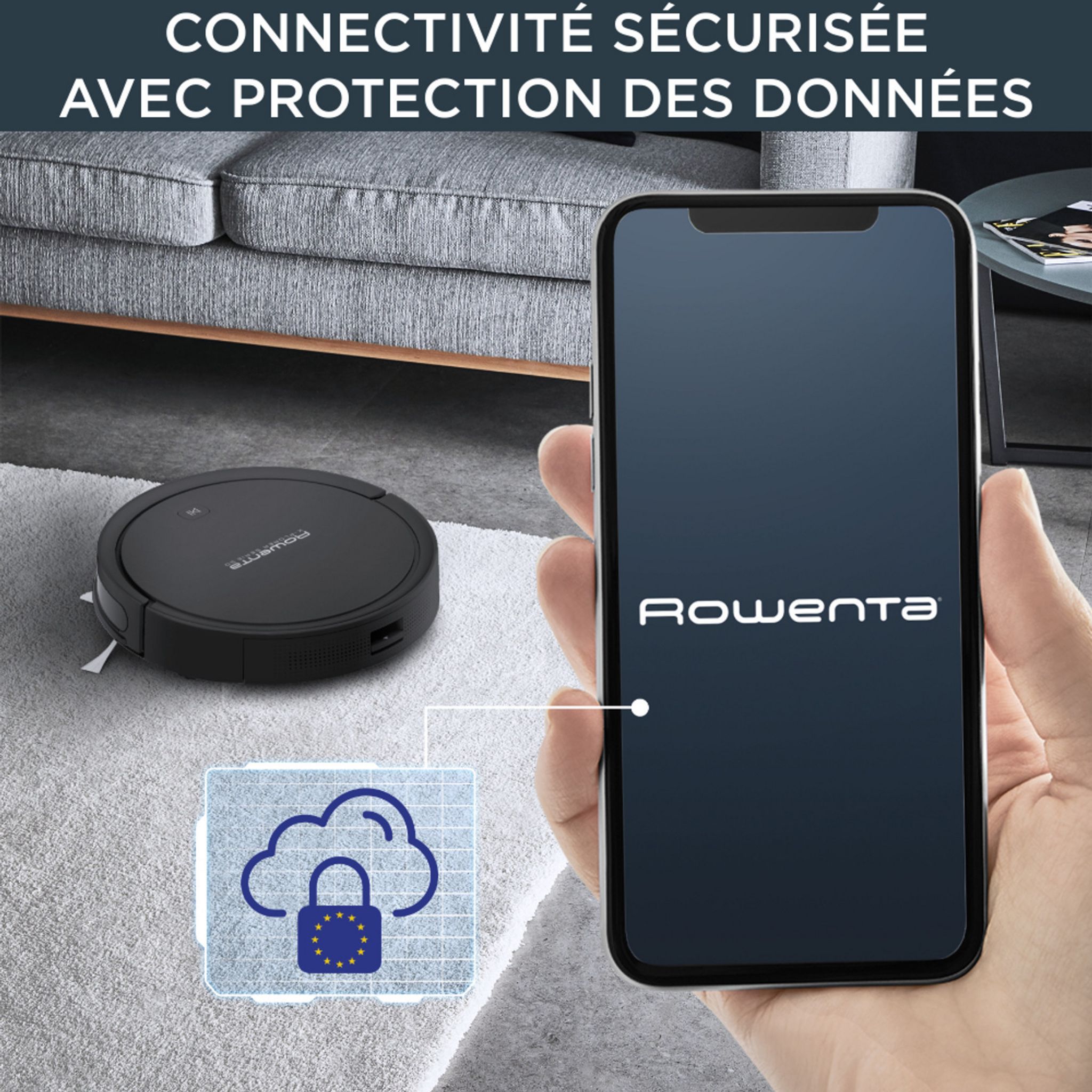 Voir la diapositive 8 : ROWENTA Aspirateur robot&nbsp;&nbsp;X-Plorer Serie 50 RR7375WH - Noir