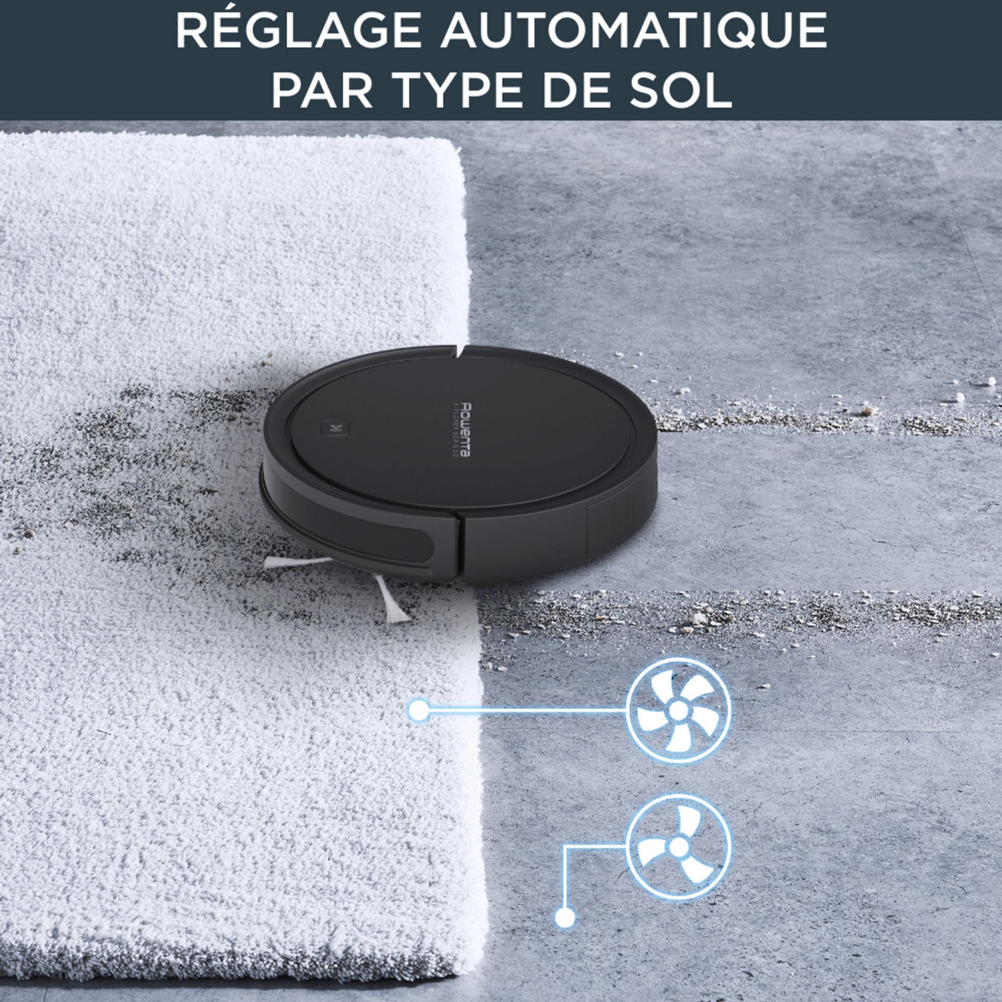 Voir la diapositive 9 : ROWENTA Aspirateur robot&nbsp;&nbsp;X-Plorer Serie 50 RR7375WH - Noir