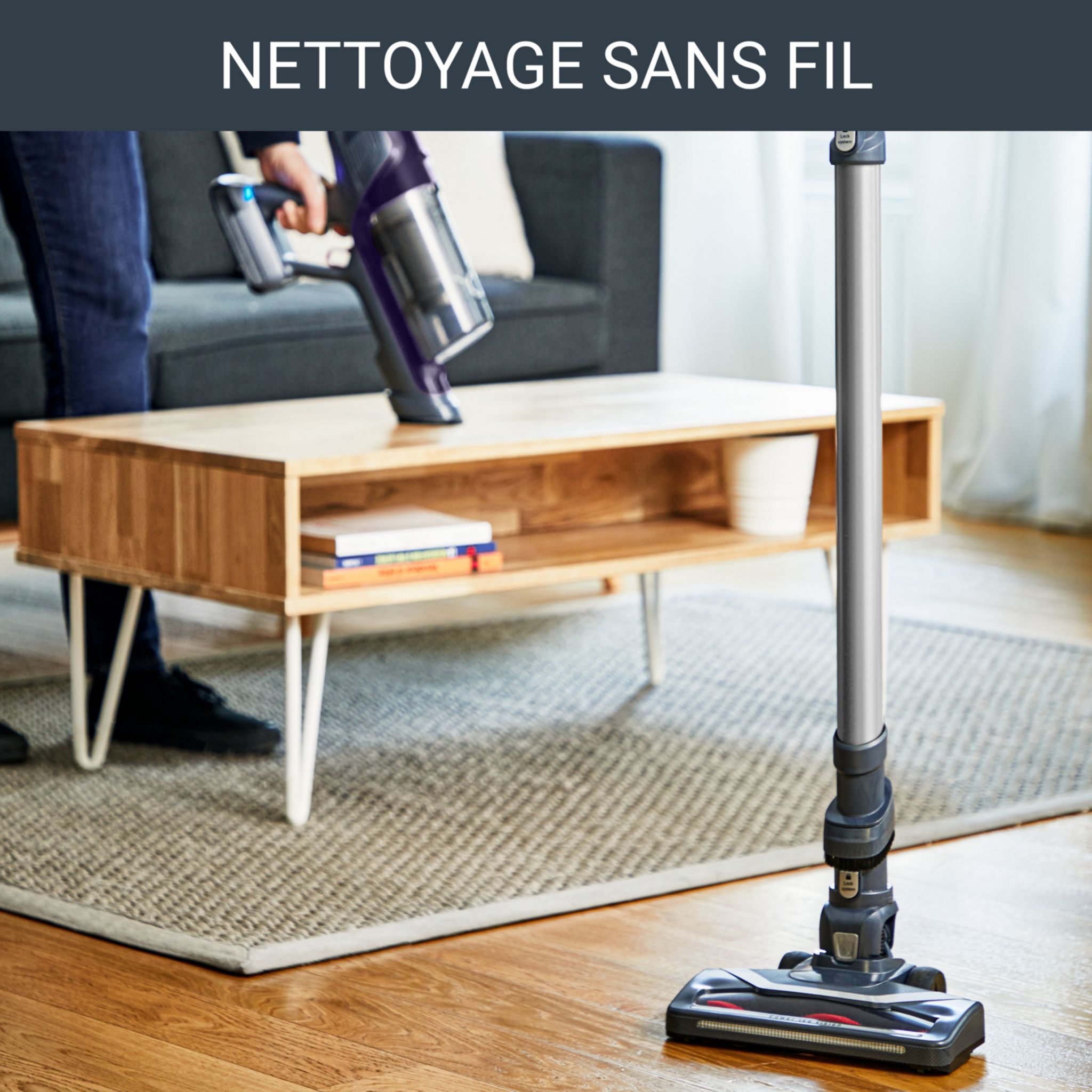 Voir la diapositive 3 : ROWENTA Aspirateur balai RH6837WO - Violet