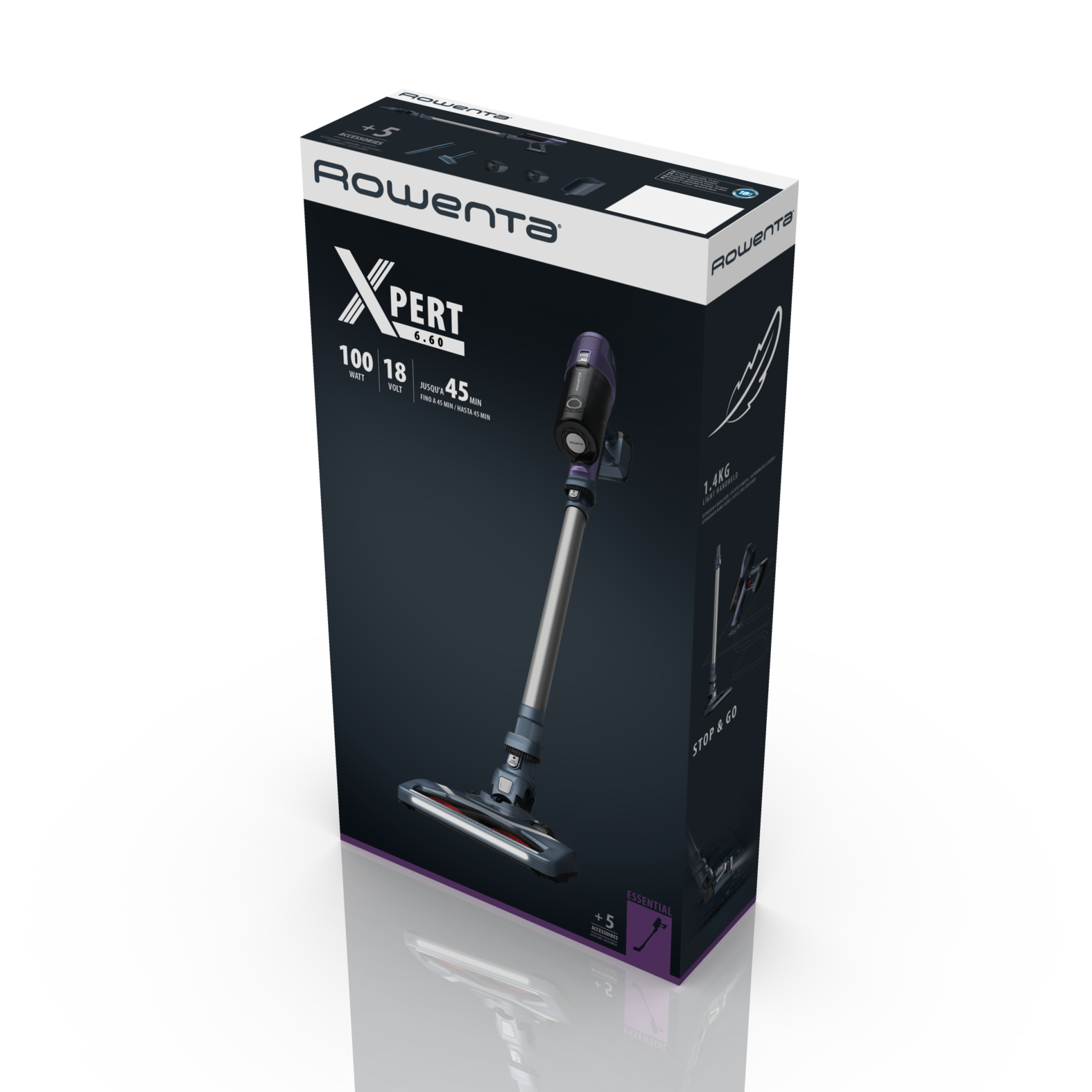 Voir la diapositive 10 : ROWENTA Aspirateur balai RH6837WO - Violet