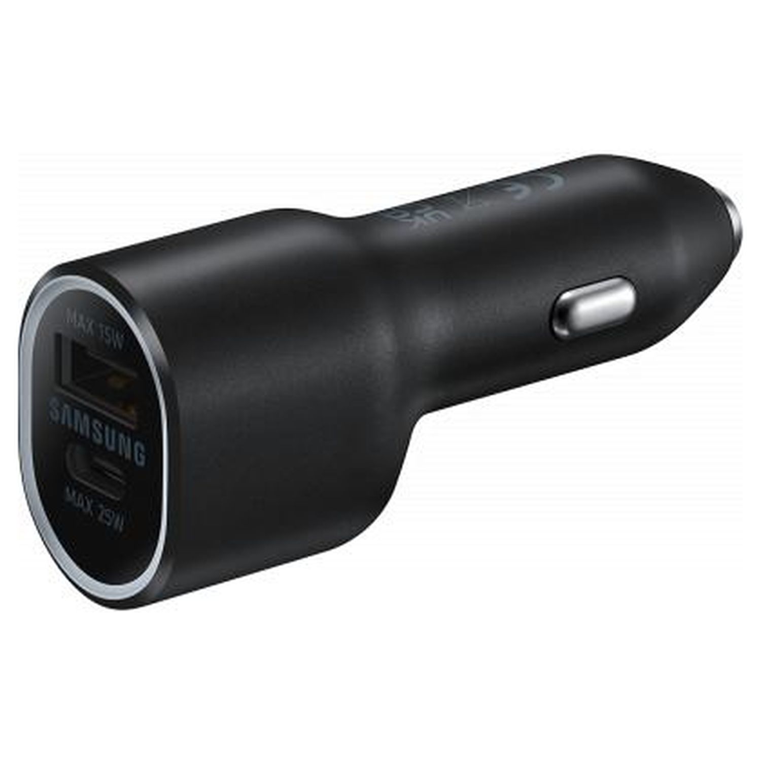 Voir la diapositive 3 : BIGBEN Chargeur voiture double Samsung USB A / USB C - Noir