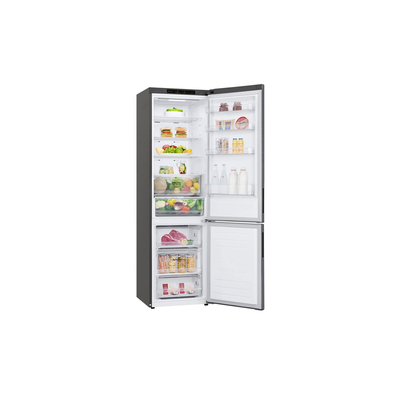 Voir la diapositive 8 : LG Réfrigérateur combiné GBP62DSNCC1, 384 L, Froid ventilé No frost