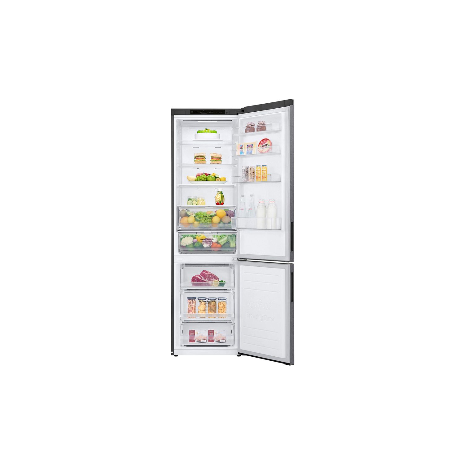 Voir la diapositive 10 : LG Réfrigérateur combiné GBP62DSNCC1, 384 L, Froid ventilé No frost