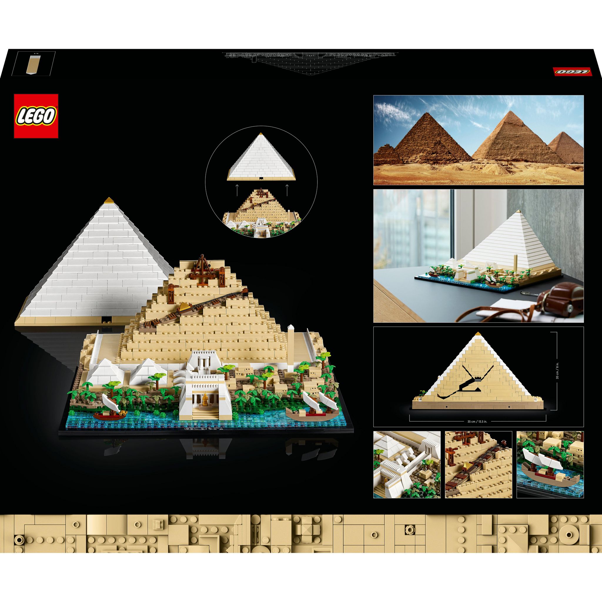Voir la diapositive 8 : LEGO Architecture 21058 - La Grande Pyramide de Gizeh