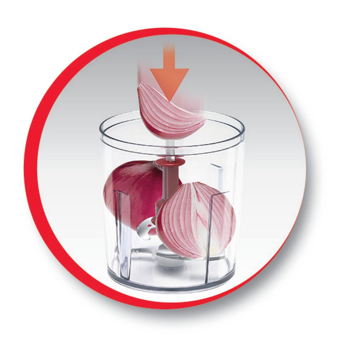 MOULINEX Mini hachoir Multi-Moulinette AT710110 - Blanc