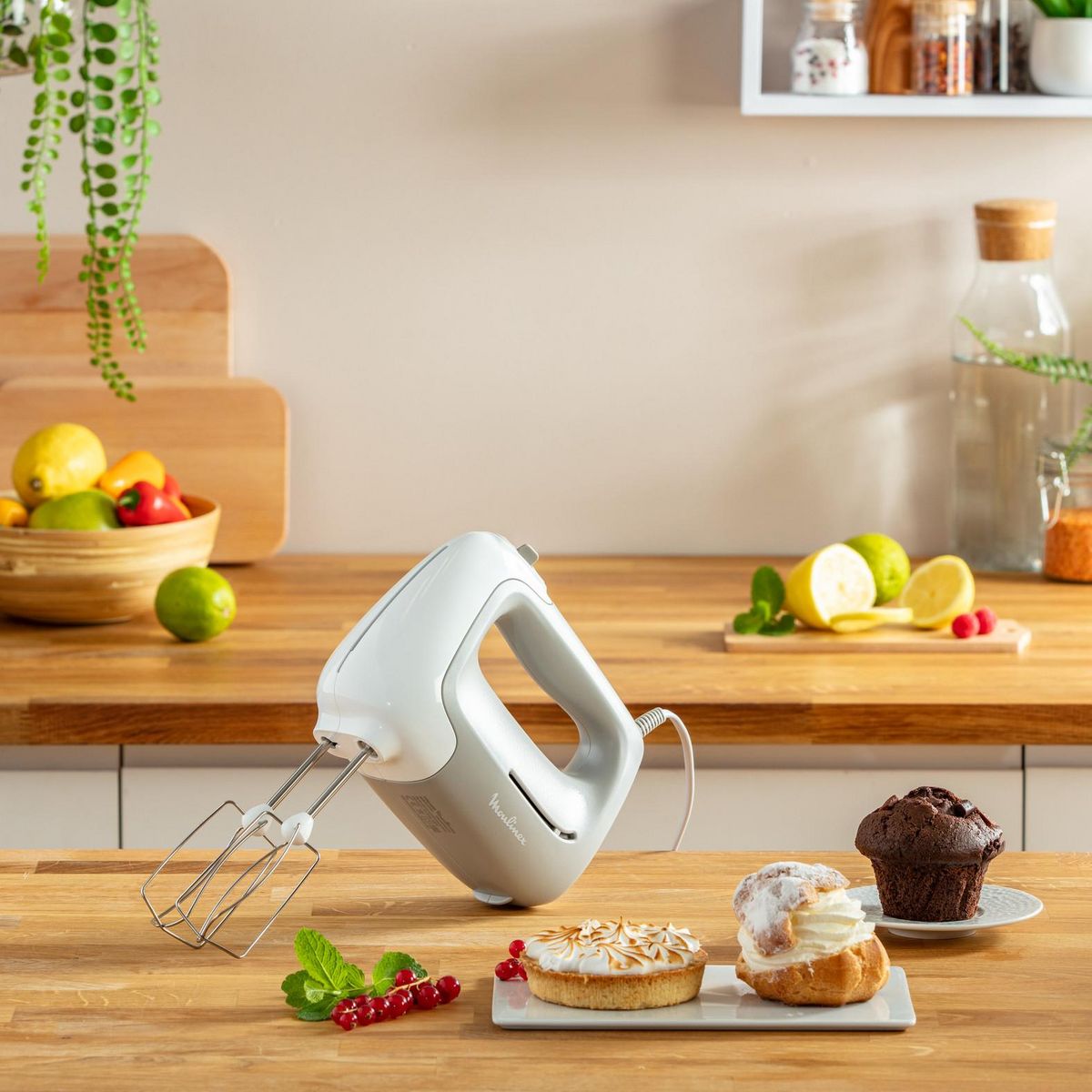 MOULINEX Batteur électrique Prep'Mix HM450B10 - Poivre