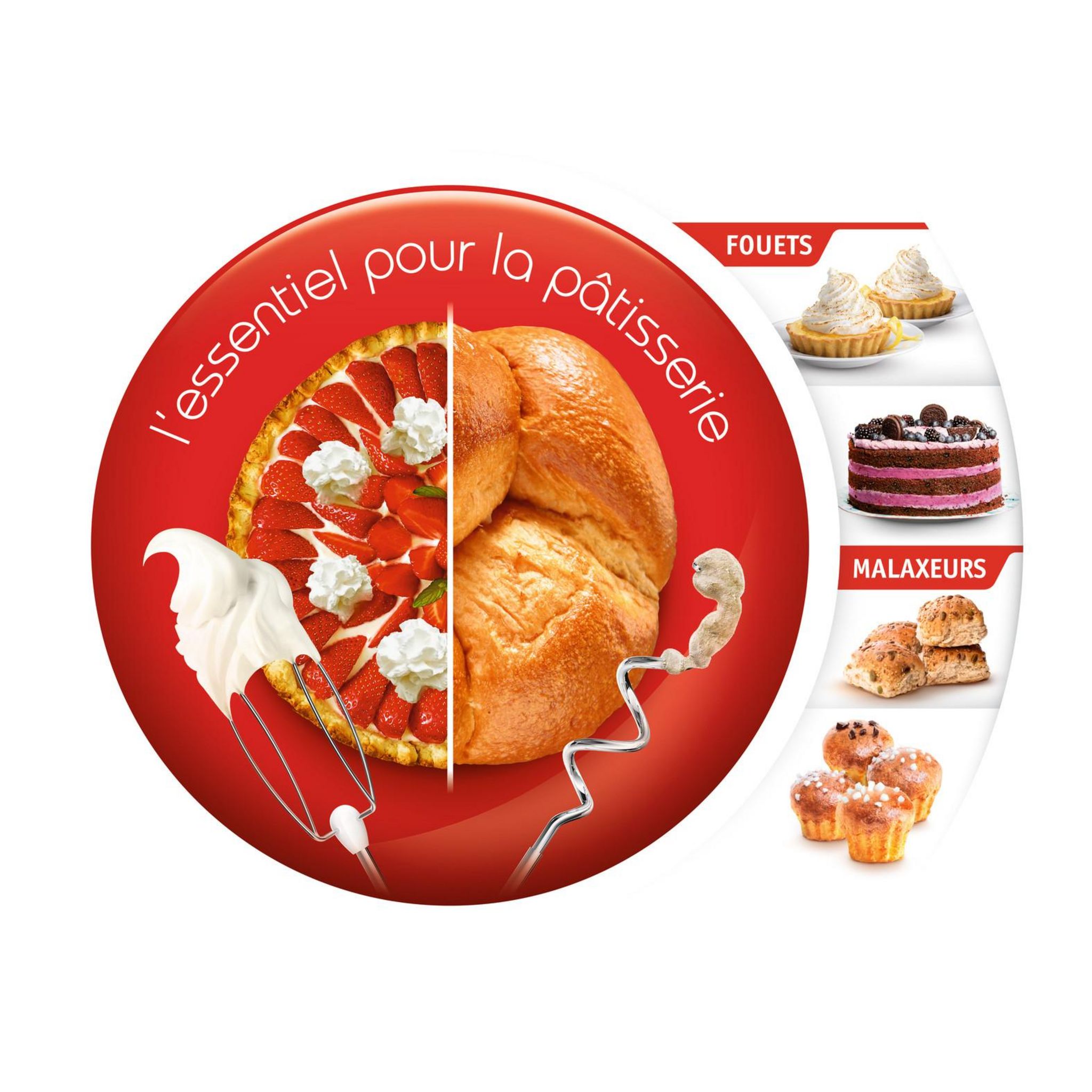 Voir la diapositive 6 : MOULINEX Batteur électrique Prep'Mix HM450B10 - Poivre