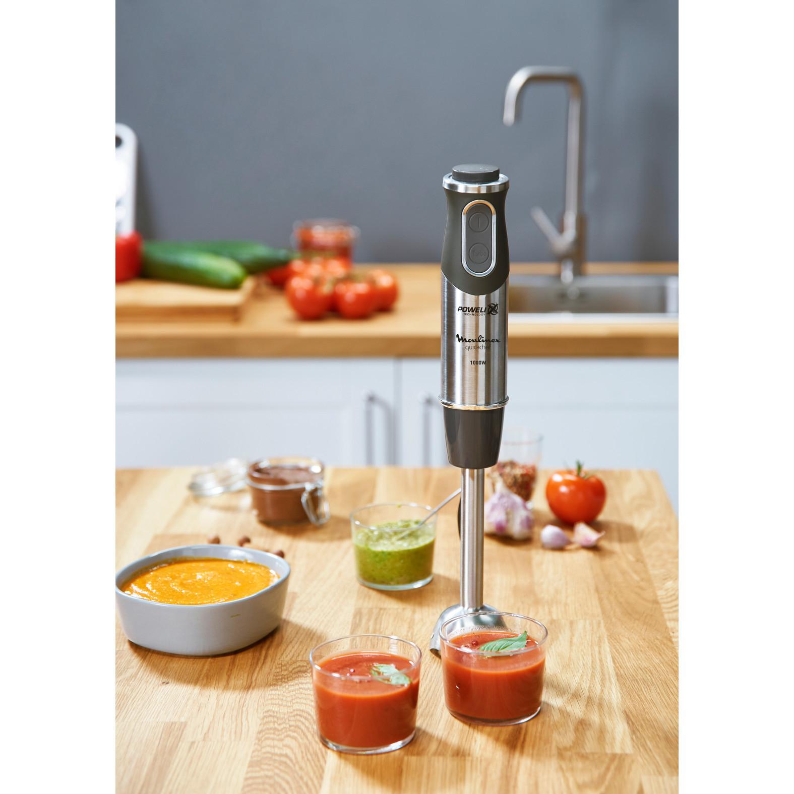 Voir la diapositive 9 : MOULINEX Mixeur plongeant QUICKCHEF DD652832 - Noir
