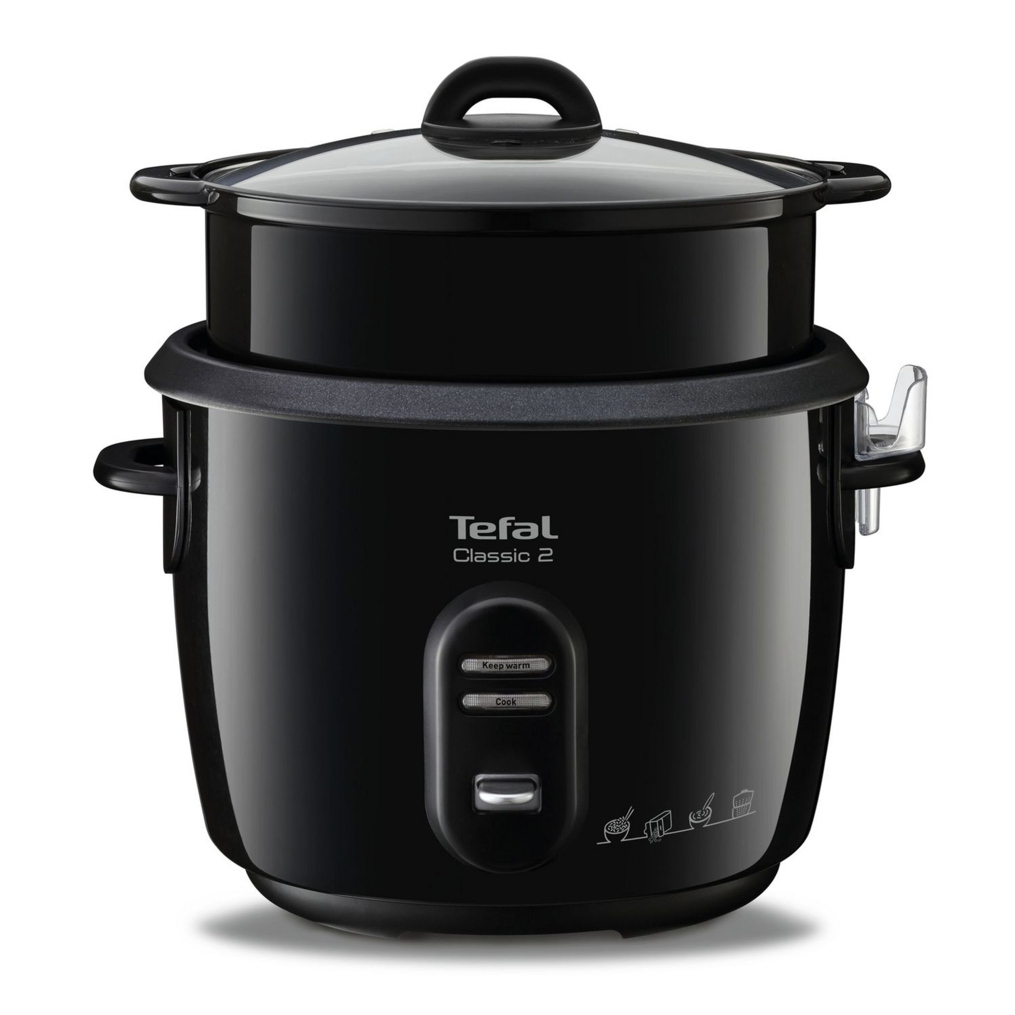 Voir la diapositive 6 : TEFAL Cuiseur riz RK103811 - Noir