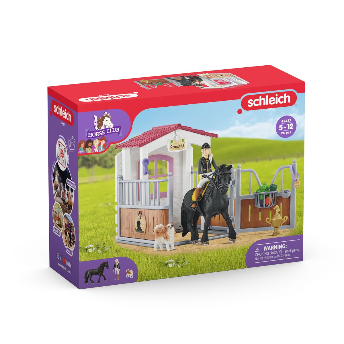 SCHLEICH Box pour chevaux et figurines Tori et Princess