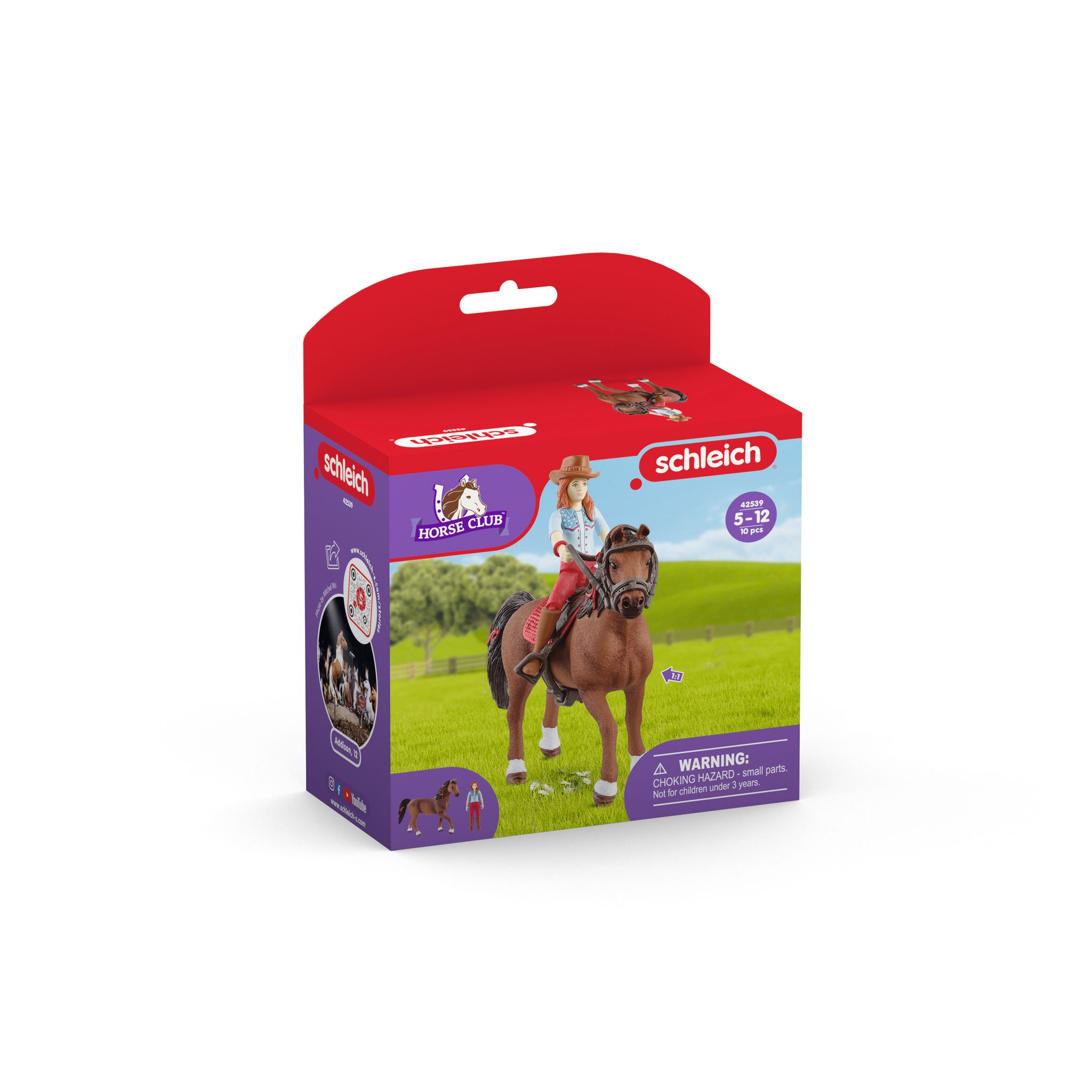 Voir la diapositive 3 : SCHLEICH Figurines Hannah et Cayenne Horse Club