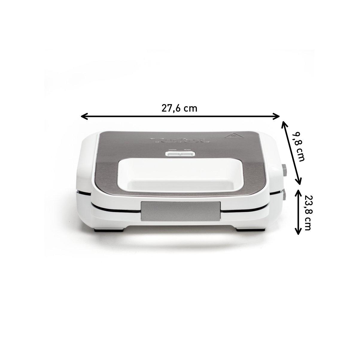 Voir la diapositive 16 : TEFAL Gaufrier Snack XL SW701110 - Blanc