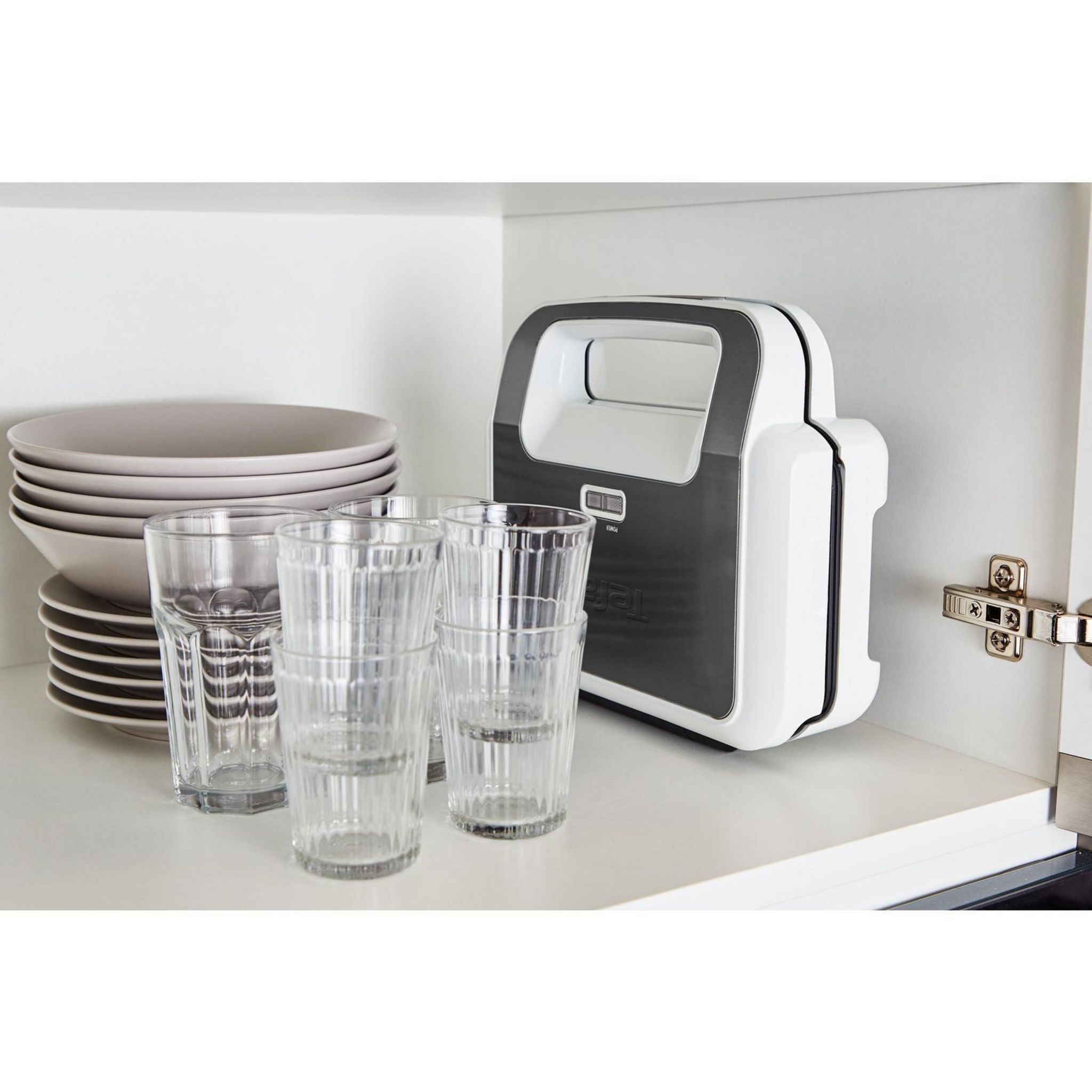 Voir la diapositive 9 : TEFAL Gaufrier Snack XL SW701110 - Blanc