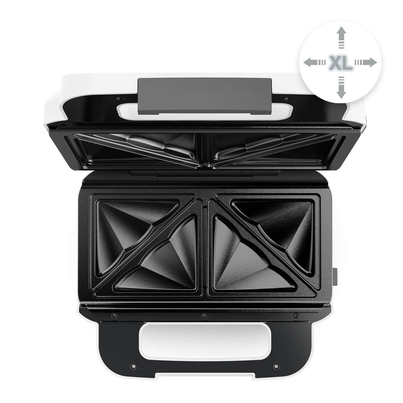 Voir la diapositive 10 : TEFAL Gaufrier Snack XL SW701110 - Blanc