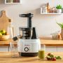 Voir la diapositive 6 : MOULINEX Extracteur de jus JUICEO ZU150110 - Blanc