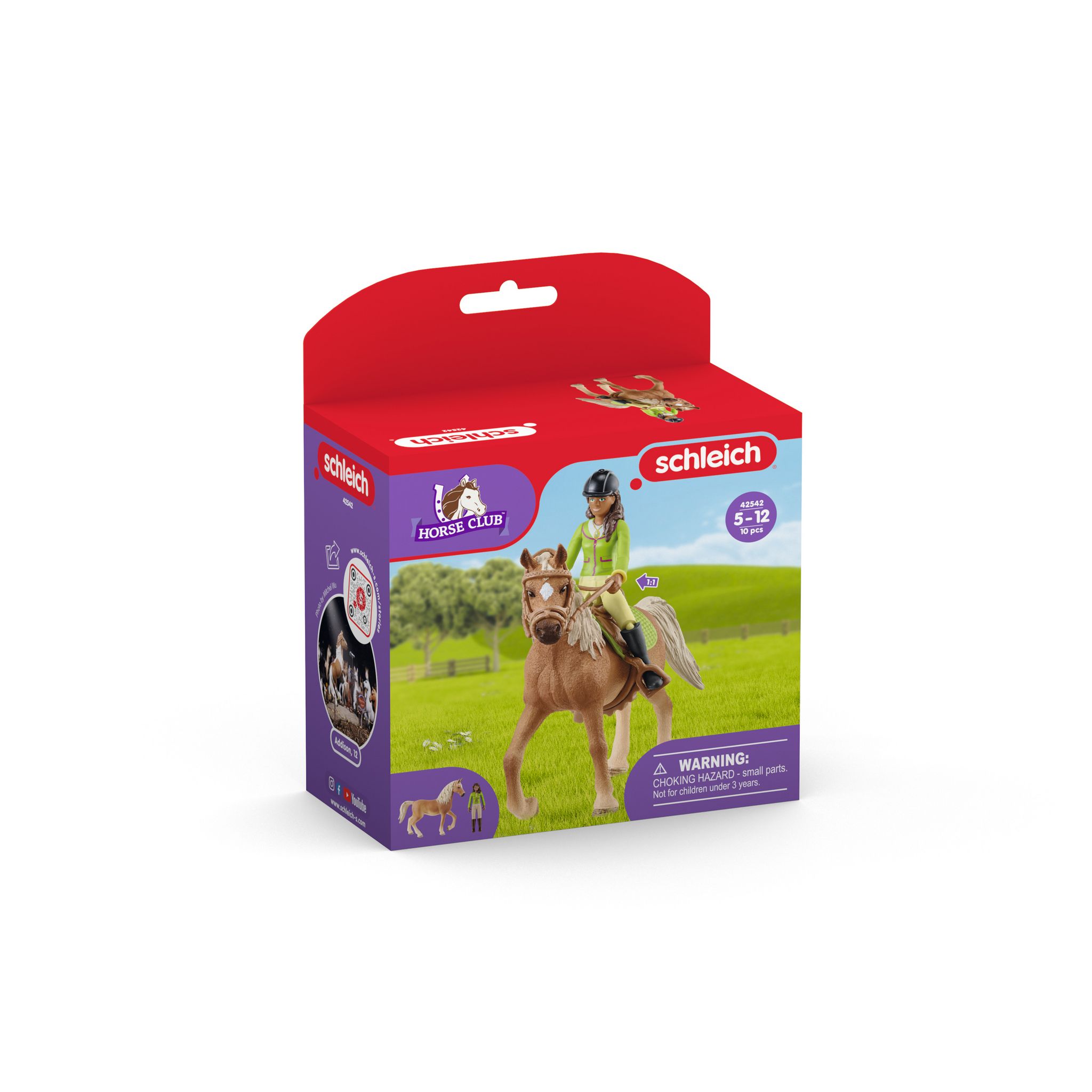Voir la diapositive 3 : SCHLEICH Figurines Sarah et Mystery Horse Club