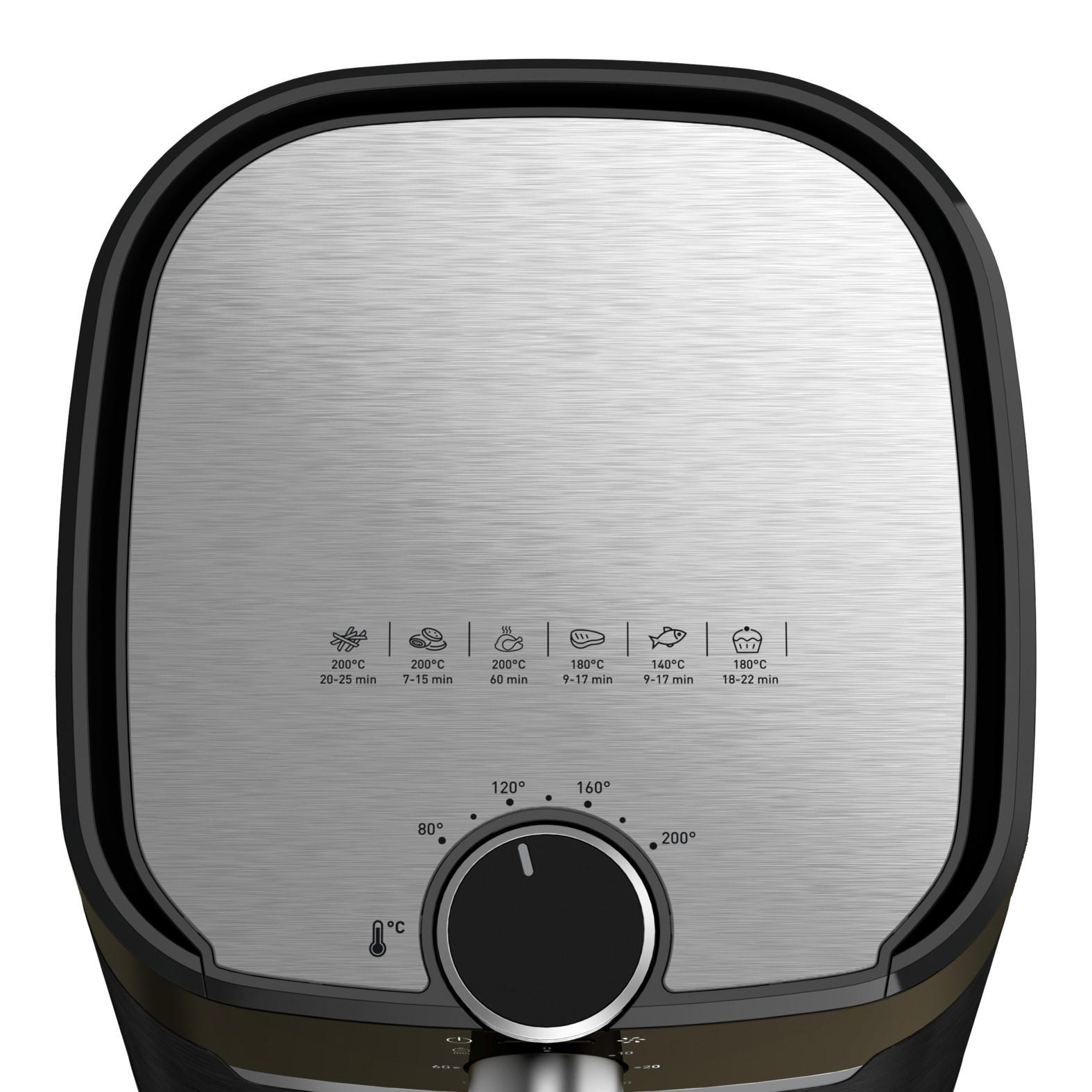 Voir la diapositive 3 : MOULINEX Friteuse électrique sans huile à air chaud 2 en 1 Easy Fry & Grill EZ501810 - Noir