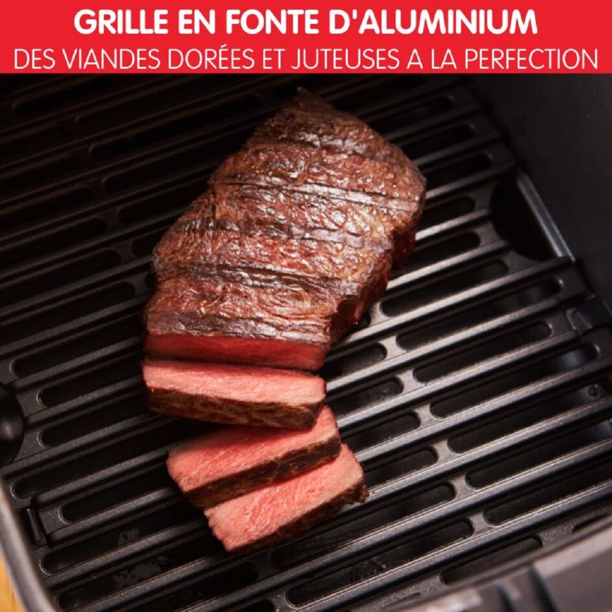 Voir la diapositive 8 : MOULINEX Friteuse électrique sans huile à air chaud 2 en 1 Easy Fry & Grill EZ501810 - Noir