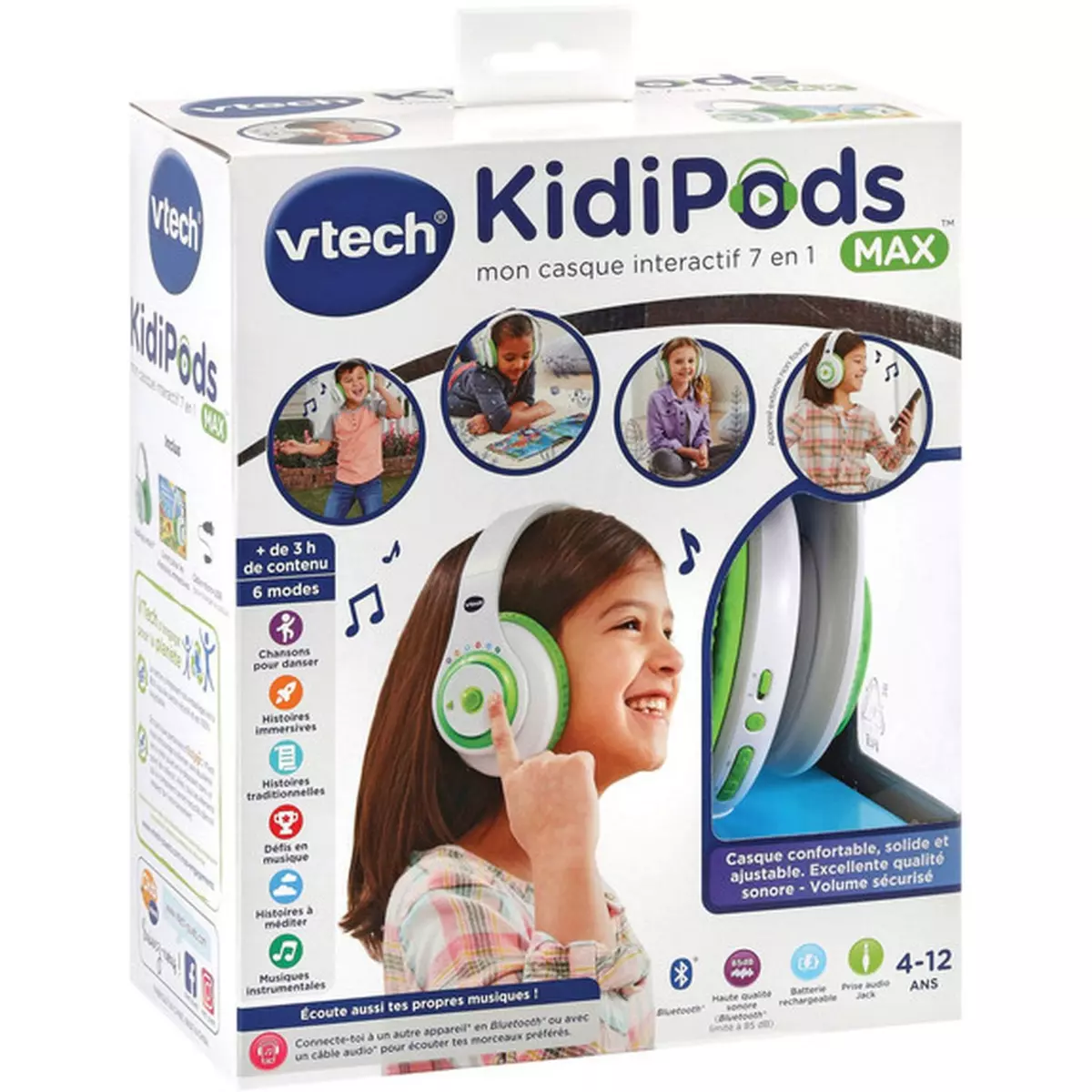 VTECH KIDI Audio Max Mon casque interactif 7 en 1 pas cher 
