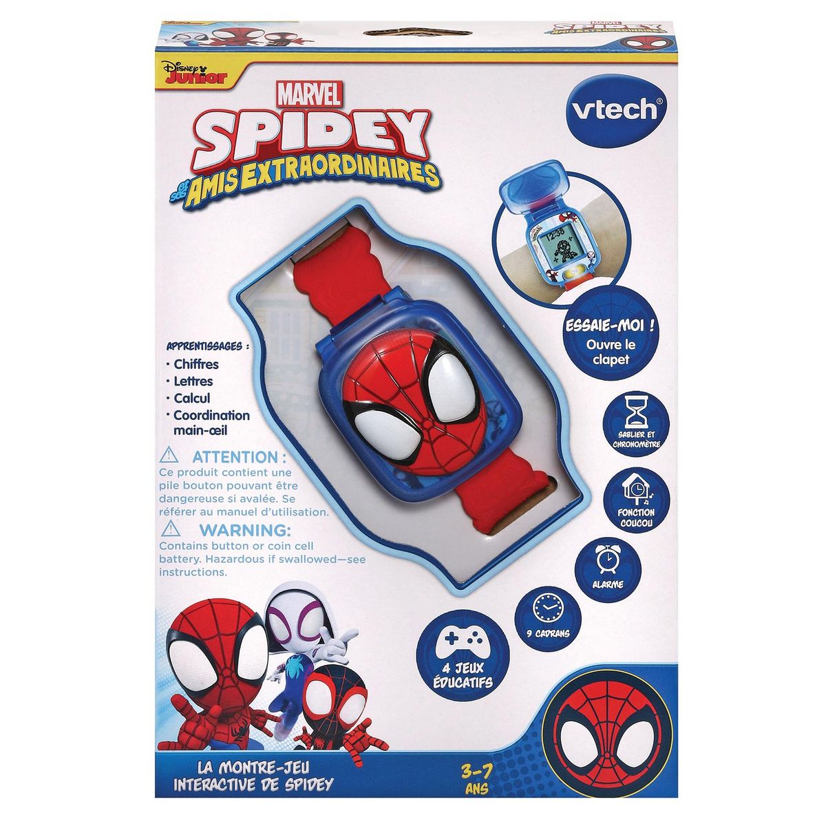 VTECH La Montre de Jeu interactif Spidey