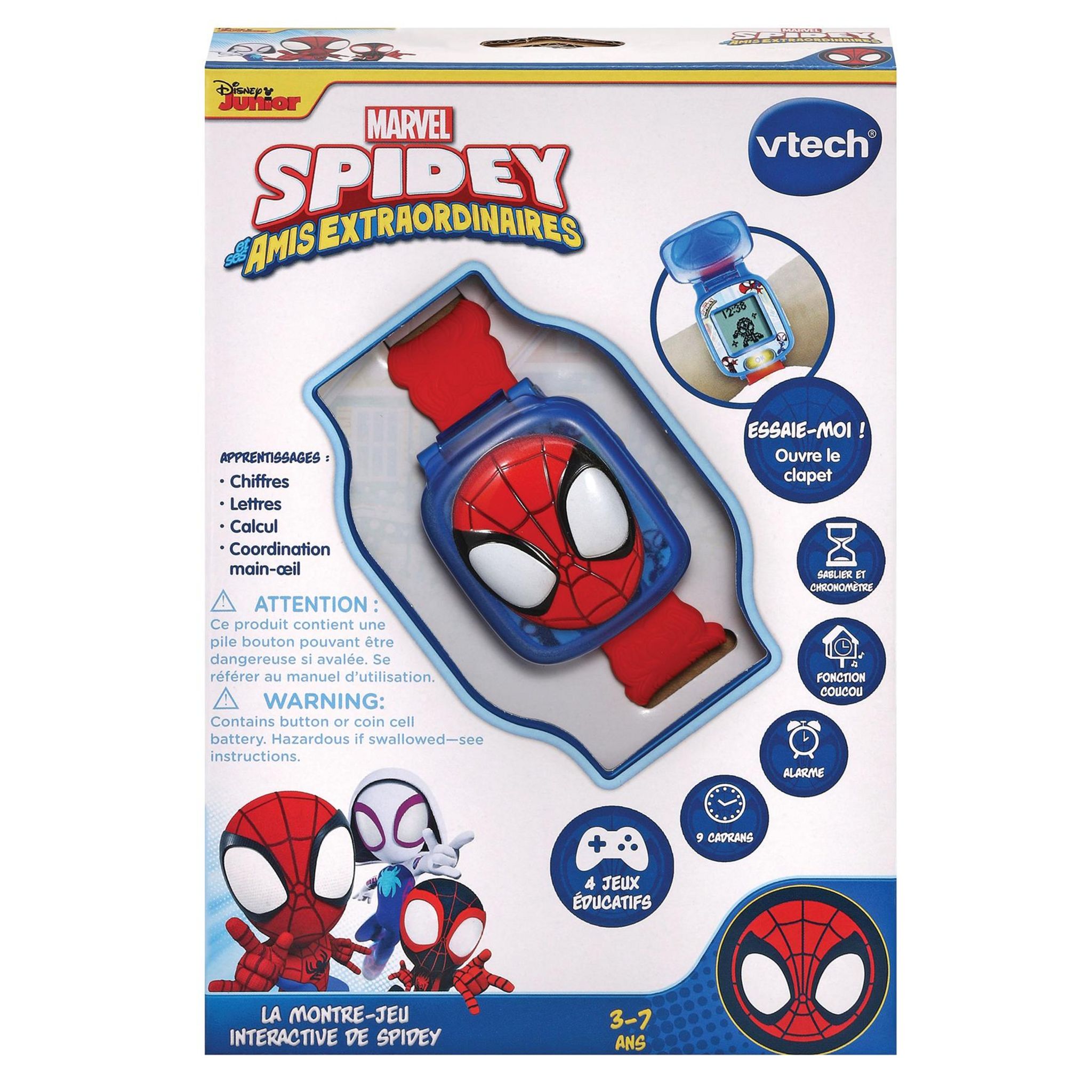 Voir la diapositive 4 : VTECH La Montre de Jeu interactif Spidey