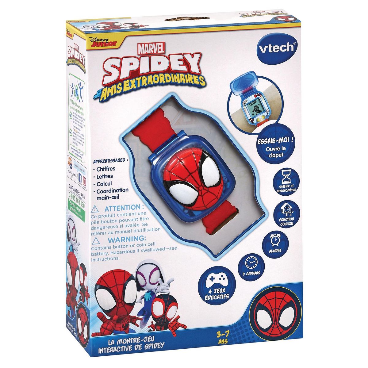 VTECH La Montre de Jeu interactif Spidey