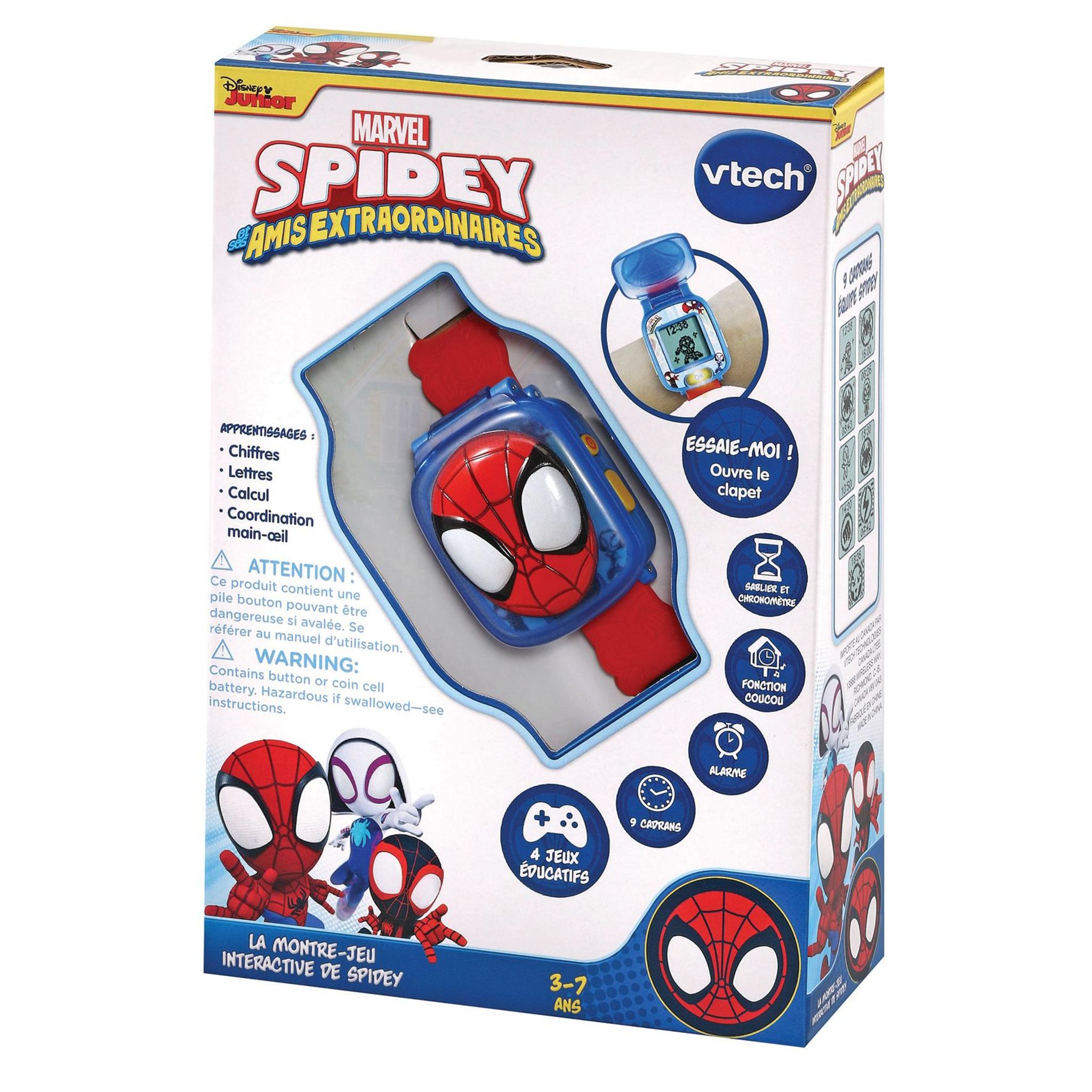 Voir la diapositive 6 : VTECH La Montre de Jeu interactif Spidey
