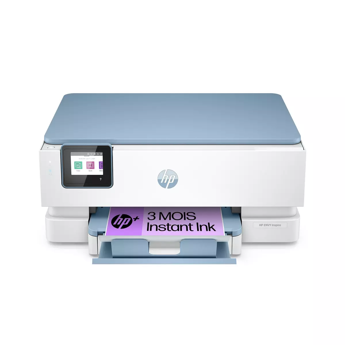 HP Imprimante ENVY 7221E - 3 mois d' Instant ink inclus avec HP+ - Blanc et gris